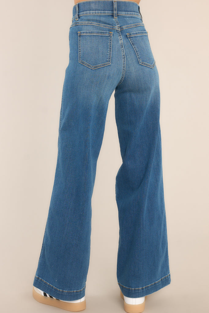 Seamed Front Wide Leg Jeans in Vintage Indigo – Research and Design