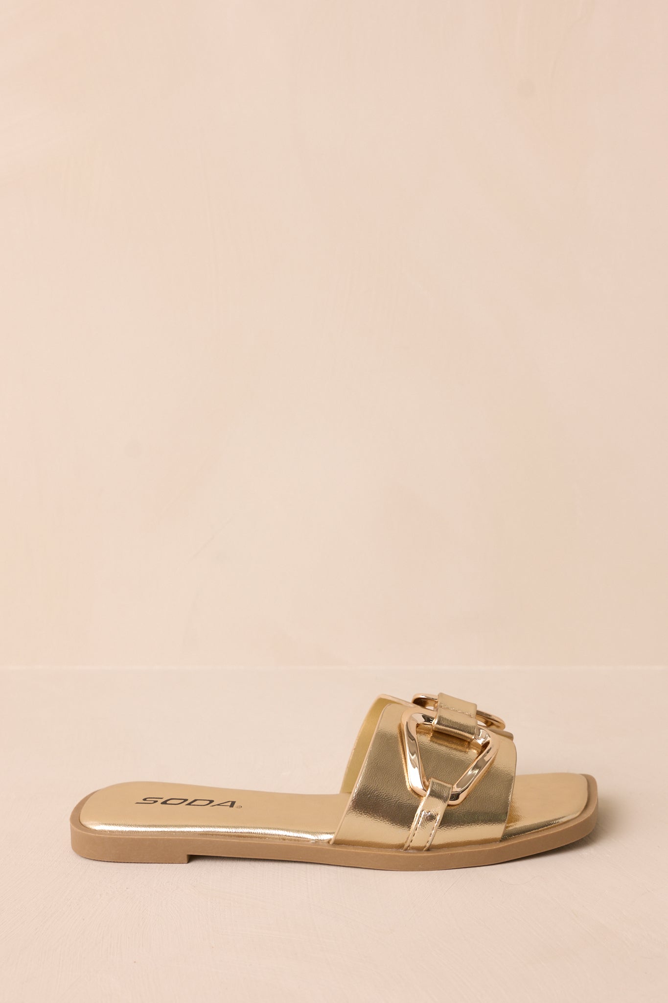 Stepping Stones Metallic Gold Sandals