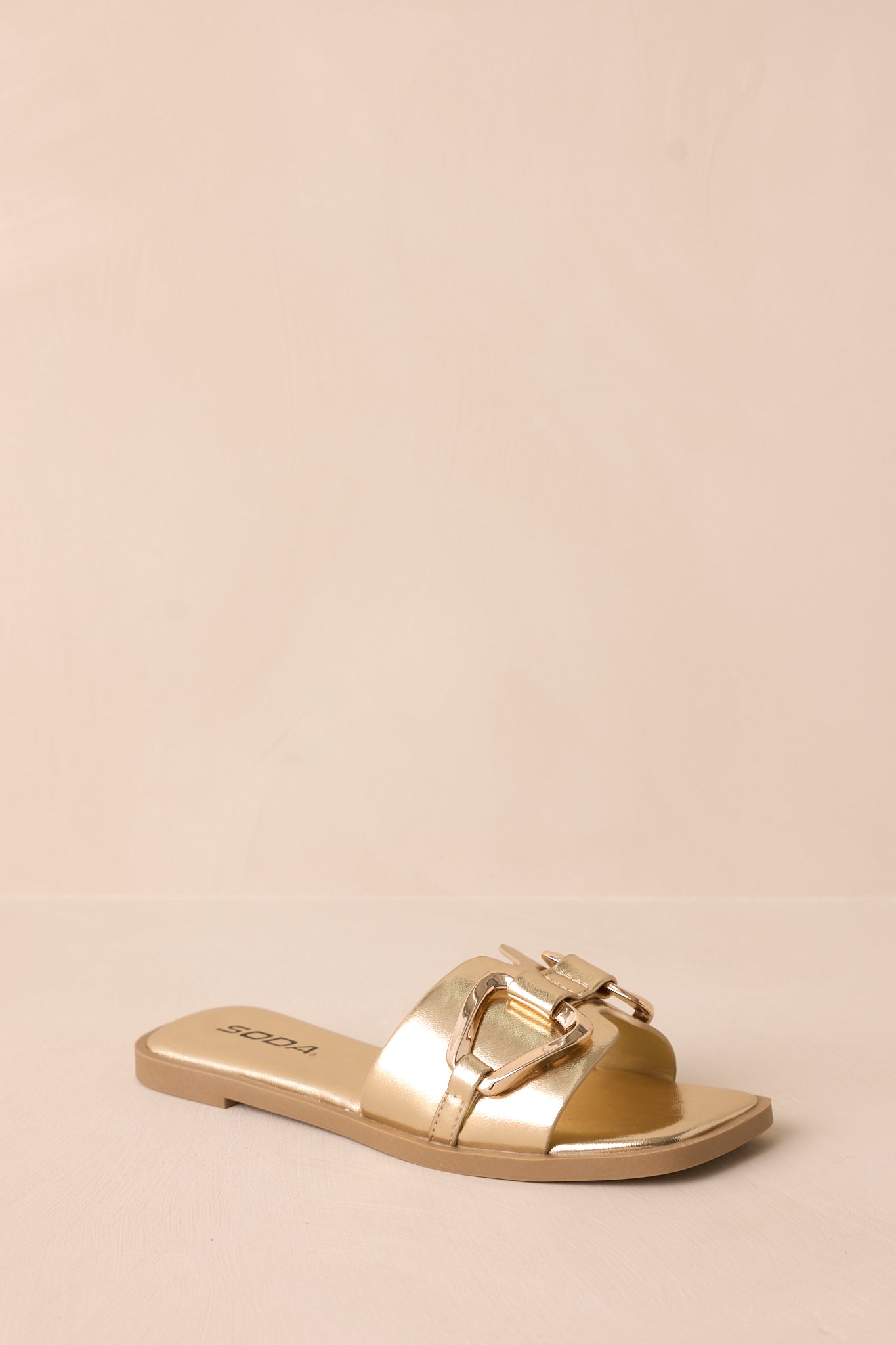 Stepping Stones Metallic Gold Sandals