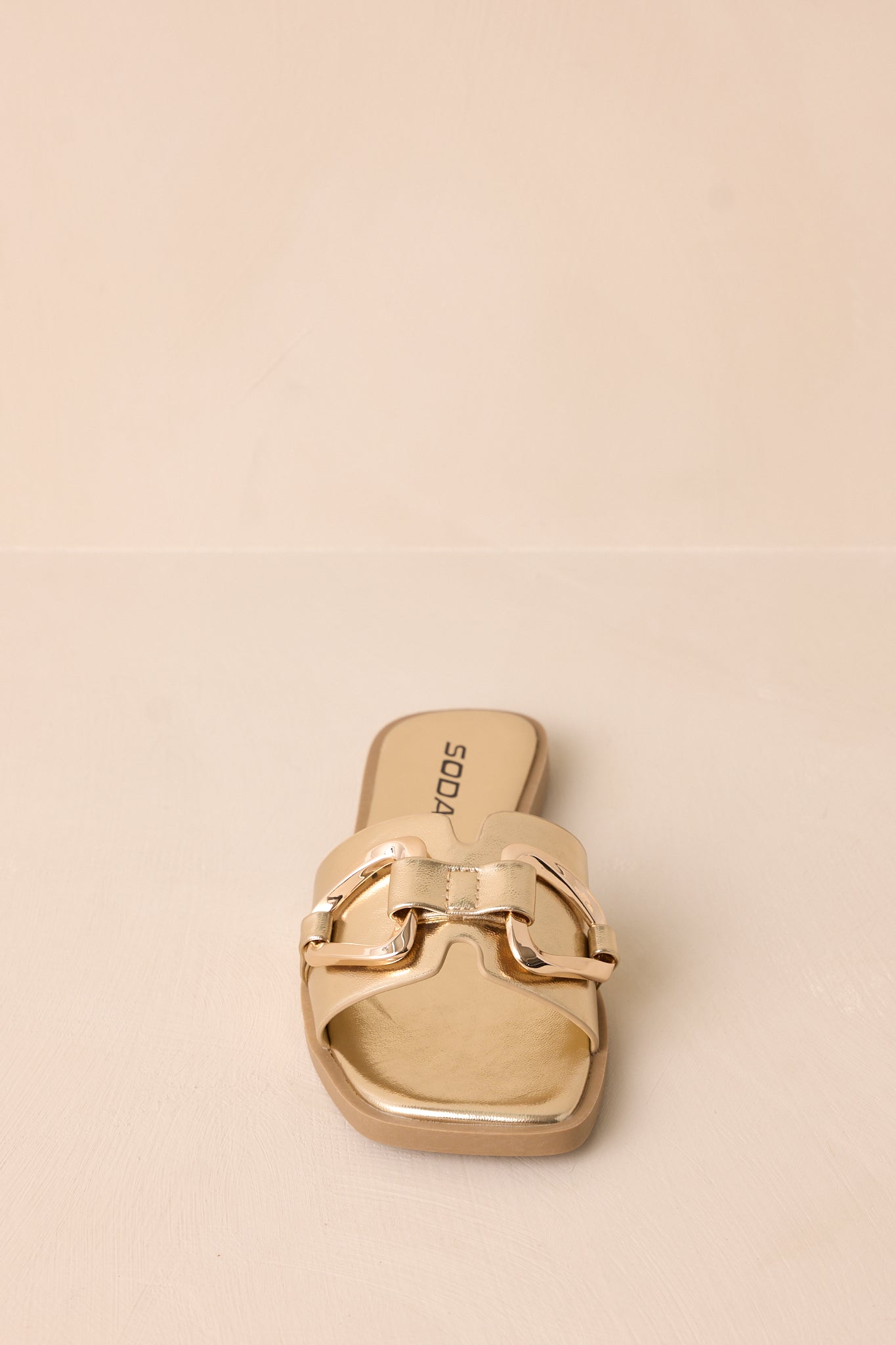 Stepping Stones Metallic Gold Sandals