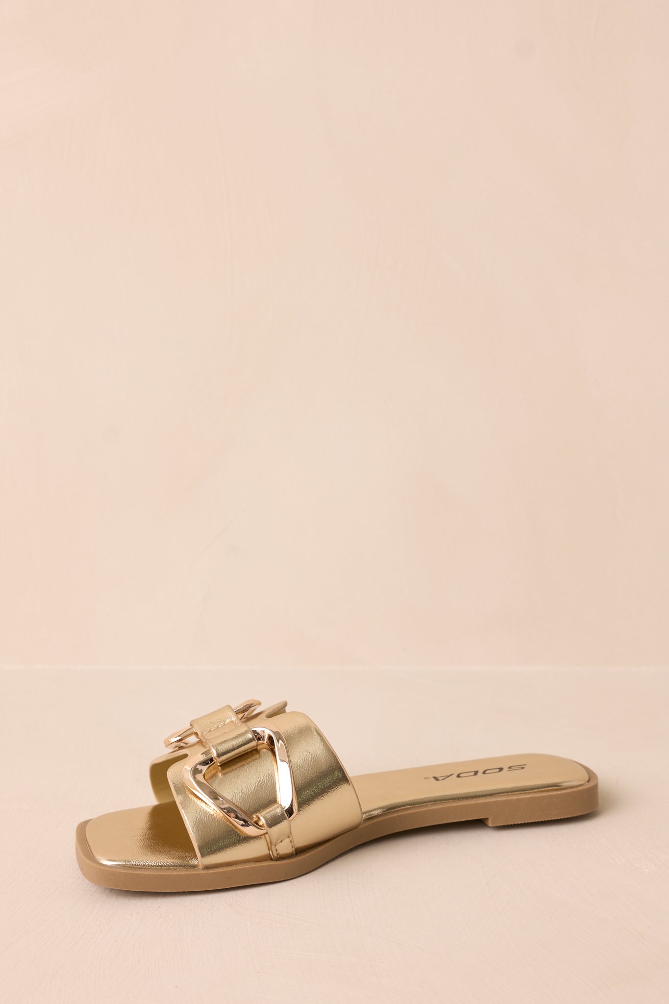 Stepping Stones Metallic Gold Sandals