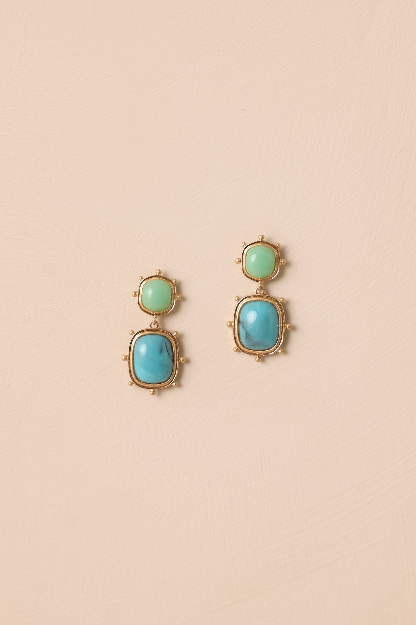 Desert Sunset Turquoise Drop Earrings