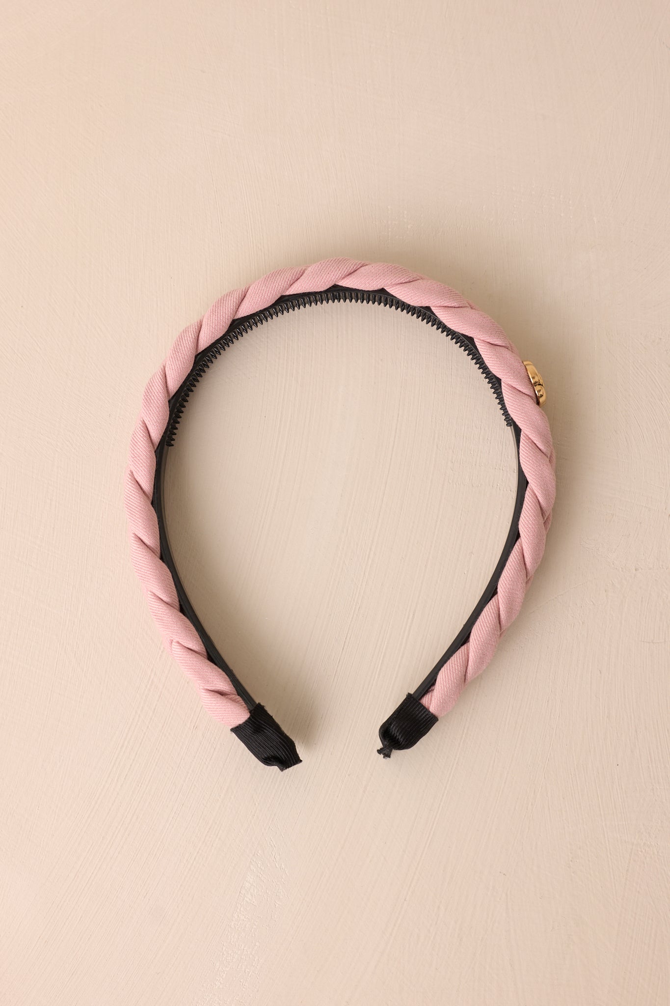 Glowing Rays Dusty Pink Braided Headband