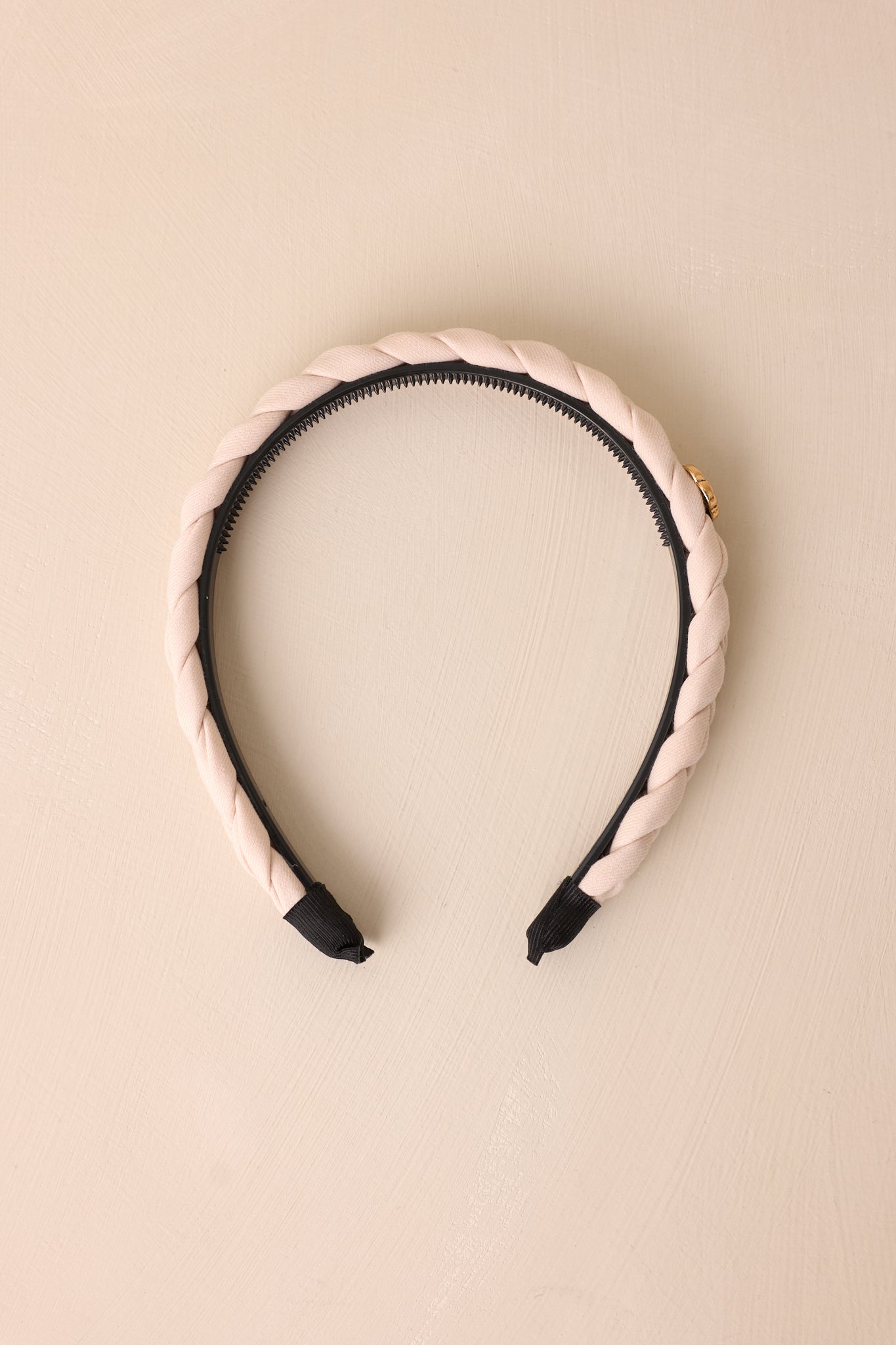 Glowing Rays Beige Braided Headband