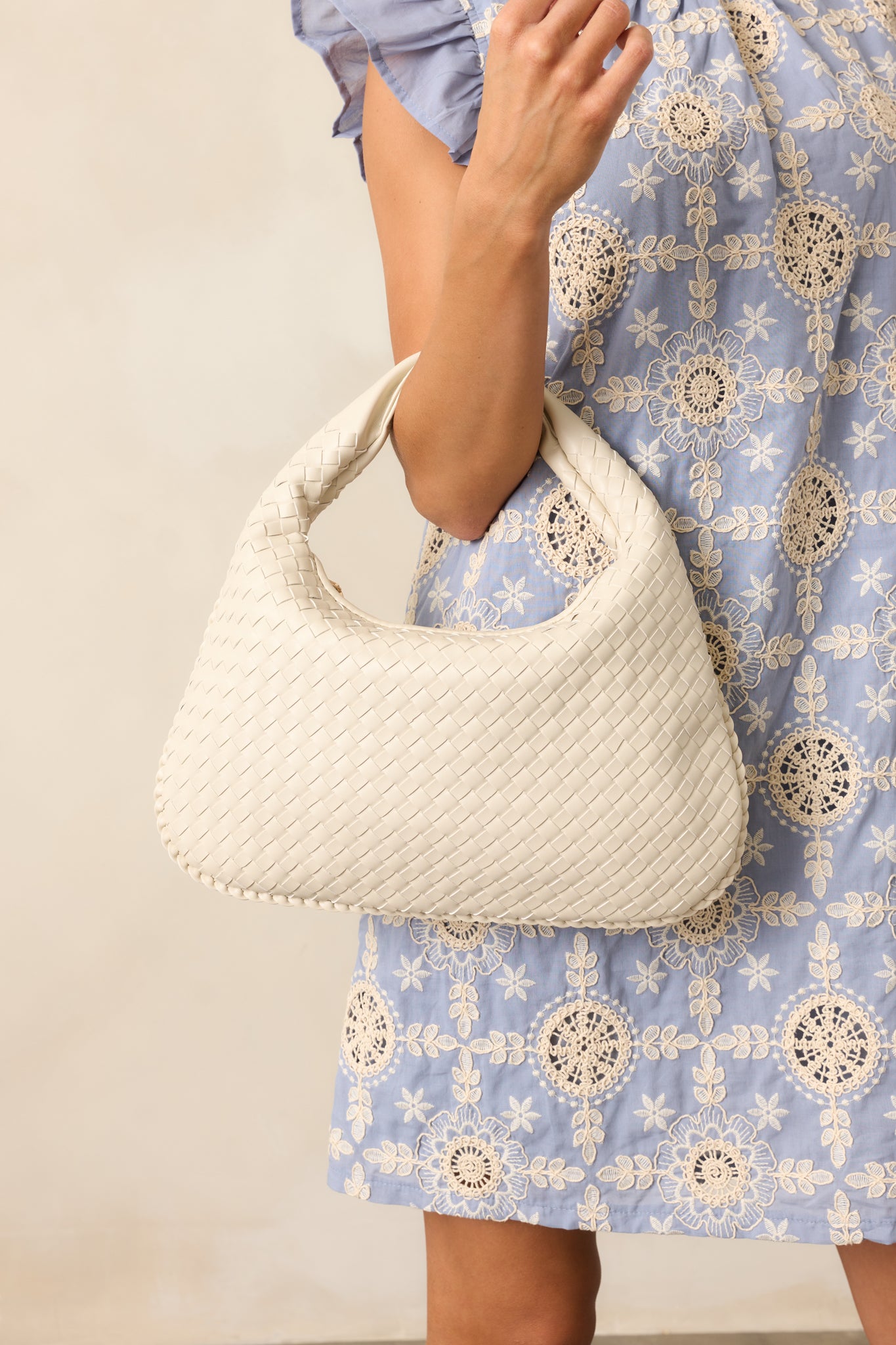 Dream Of The Fleet Oatmilk Woven Handbag