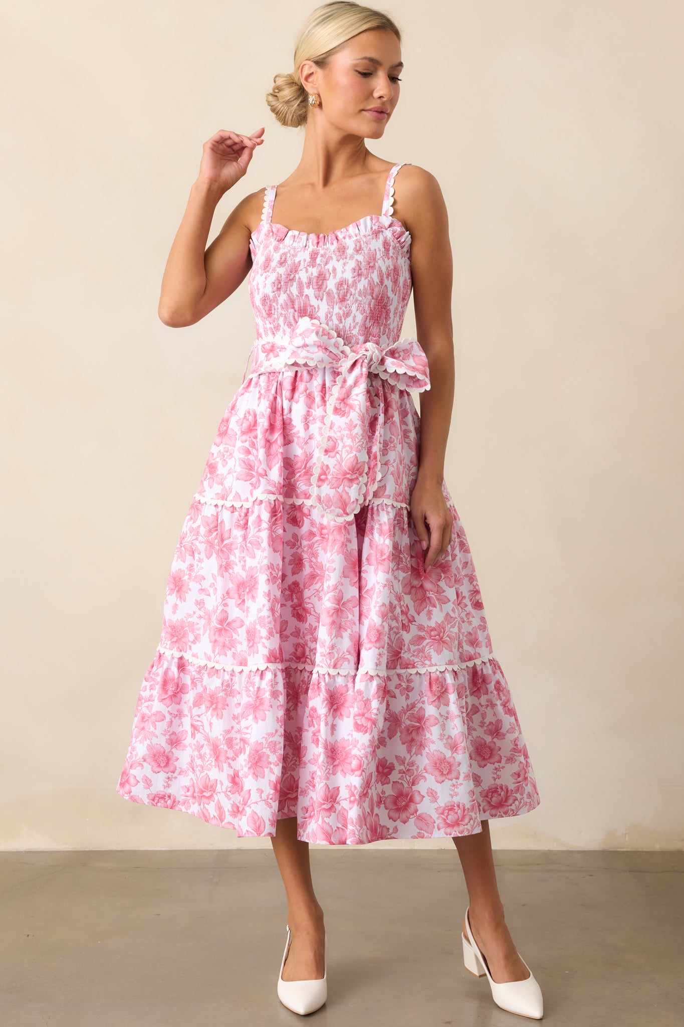 Darcy La France Dianthus Pink Maxi Dress