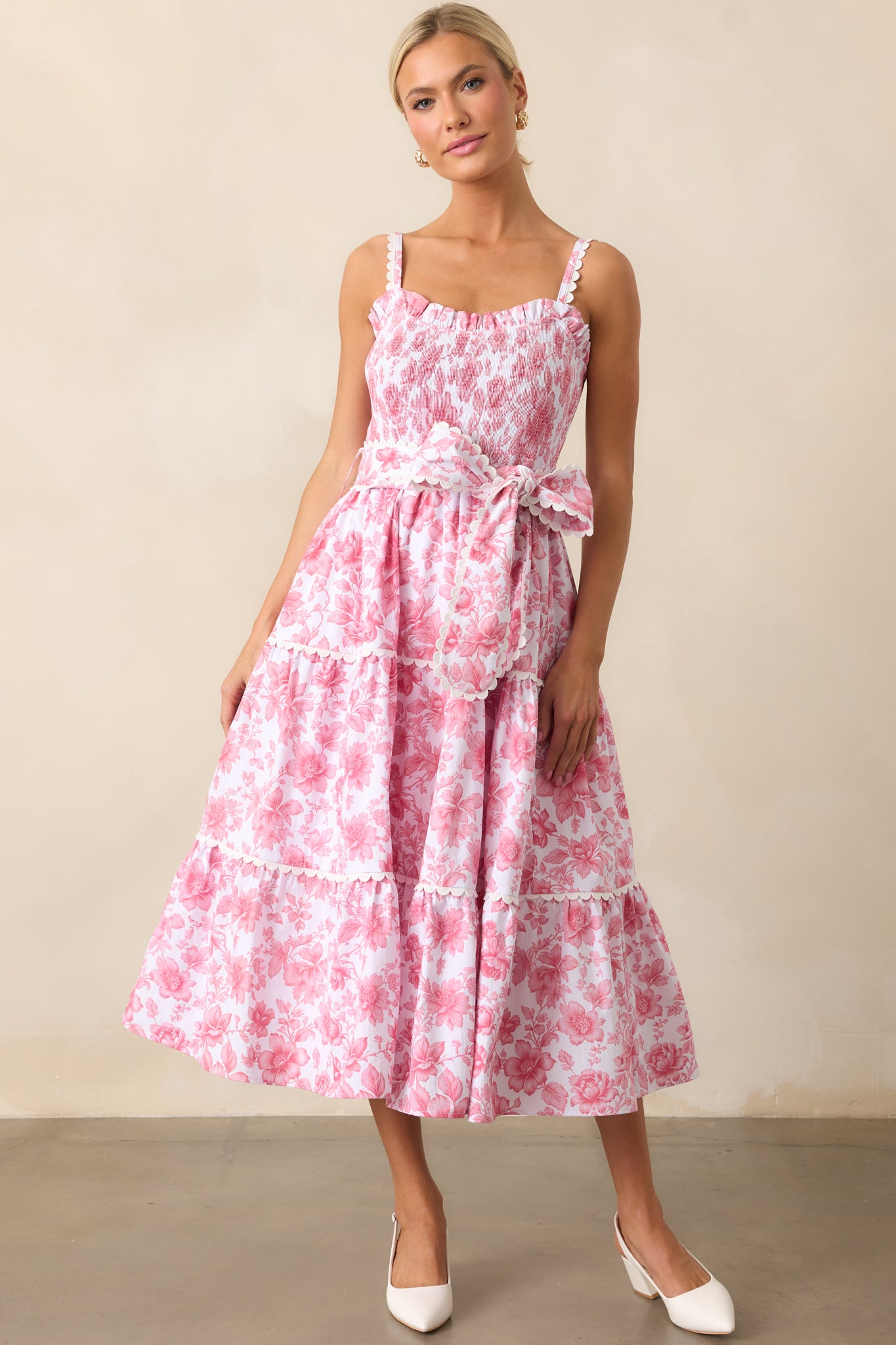 Darcy La France Dianthus Pink Maxi Dress