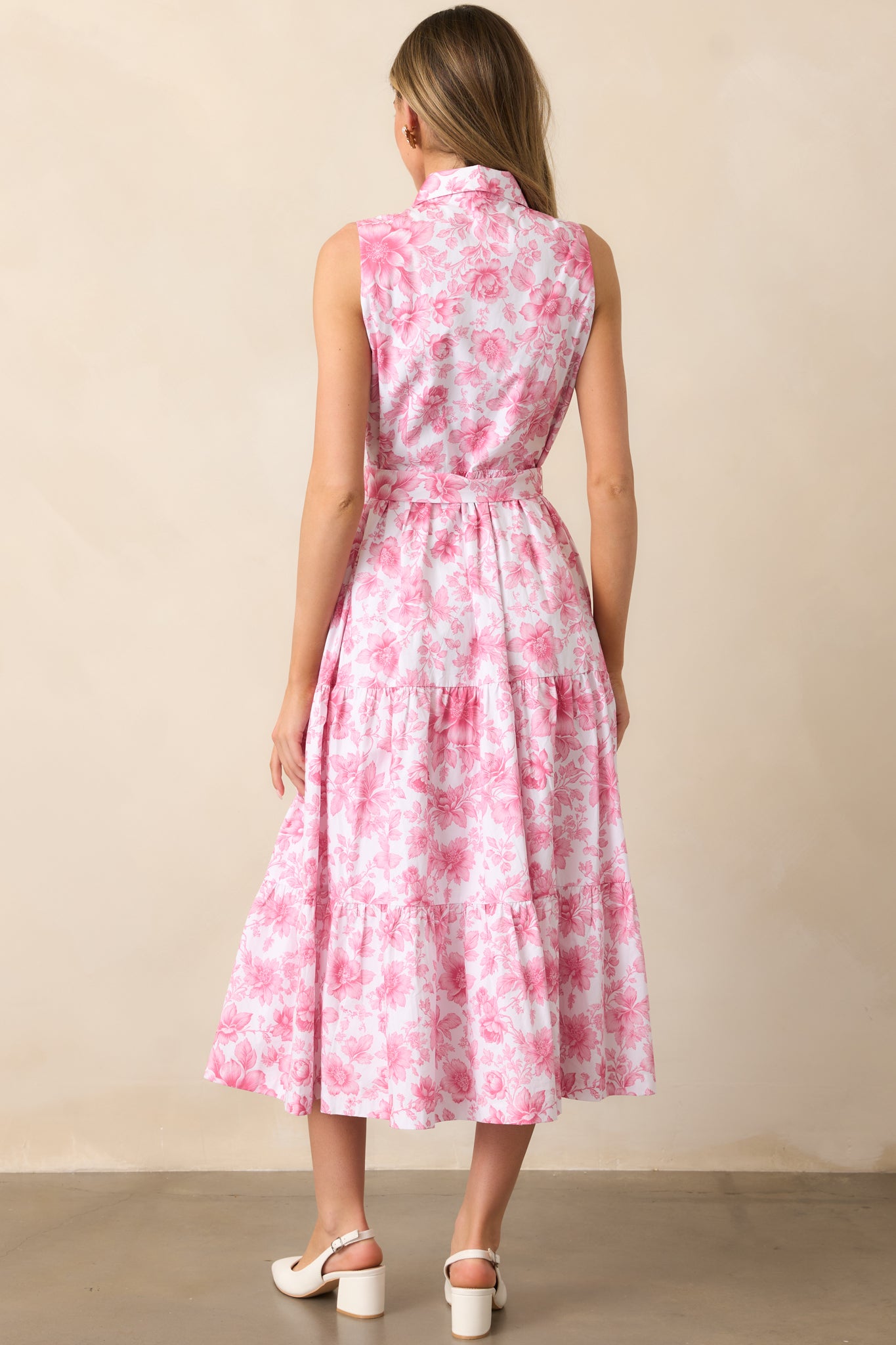 Cara La France Dianthus Pink Maxi Dress