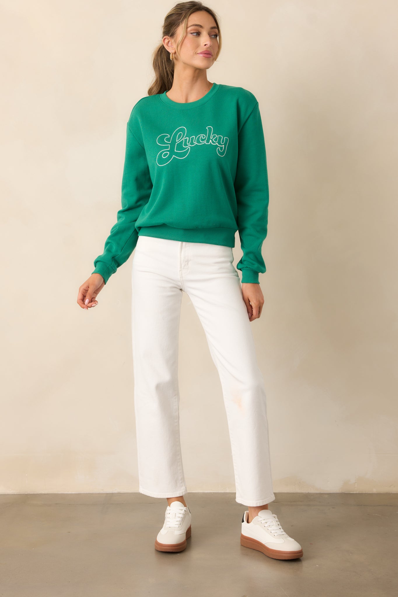 Z Supply Lucky Green Sweatshirt