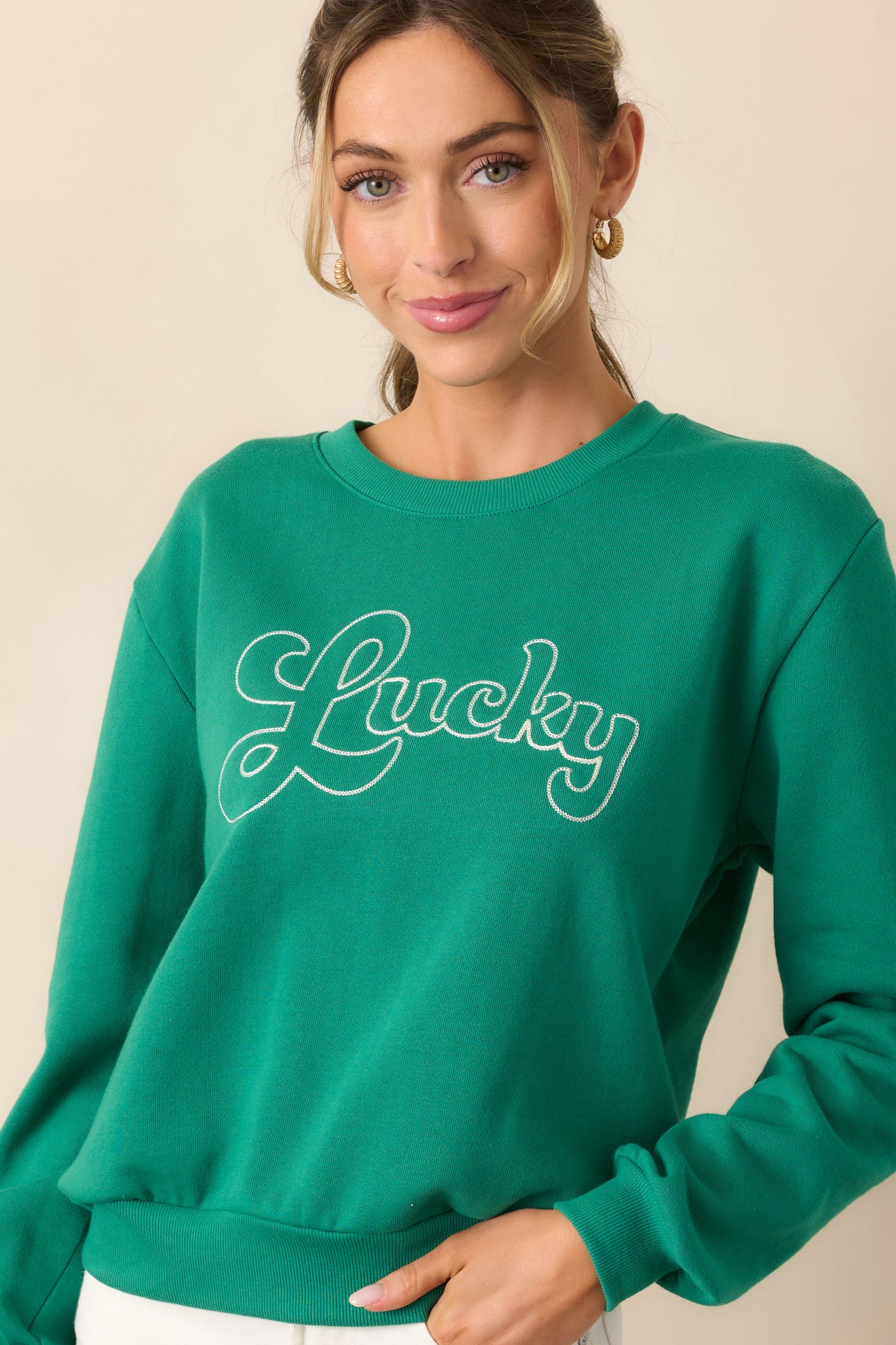 Z Supply Lucky Green Sweatshirt