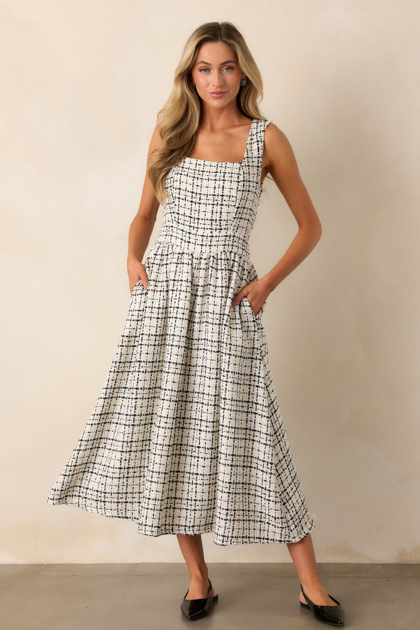 Pattern midi dress best sale