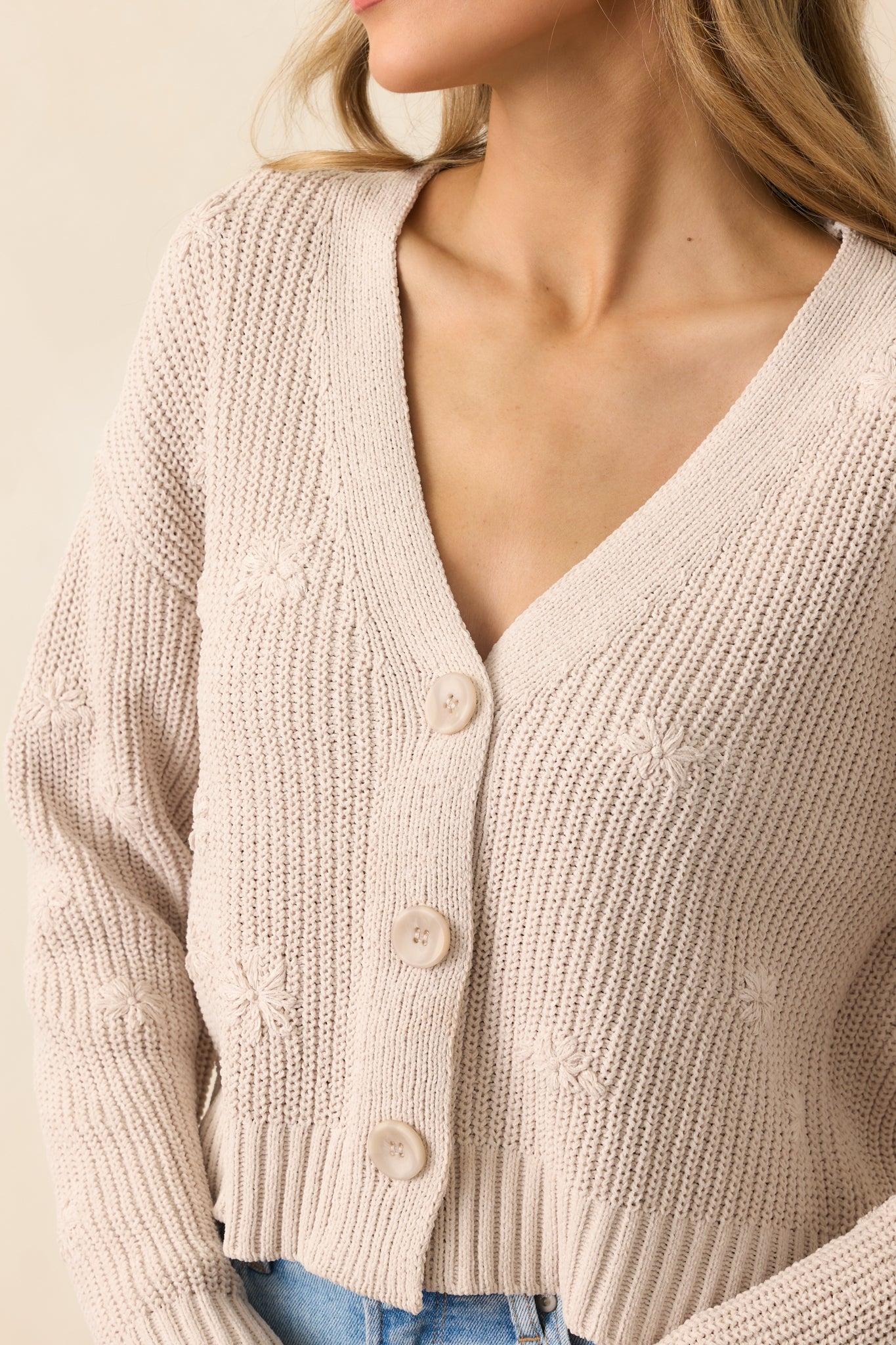 Z Supply Fleur Parchment Cardigan