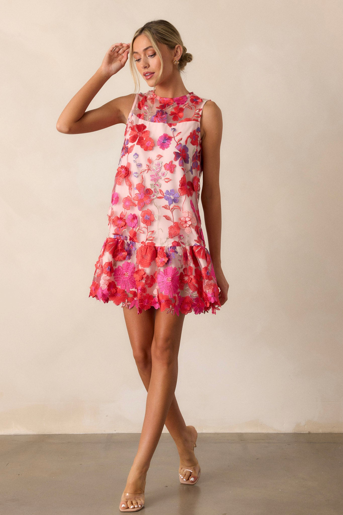 Flowered cocktail dresses best sale