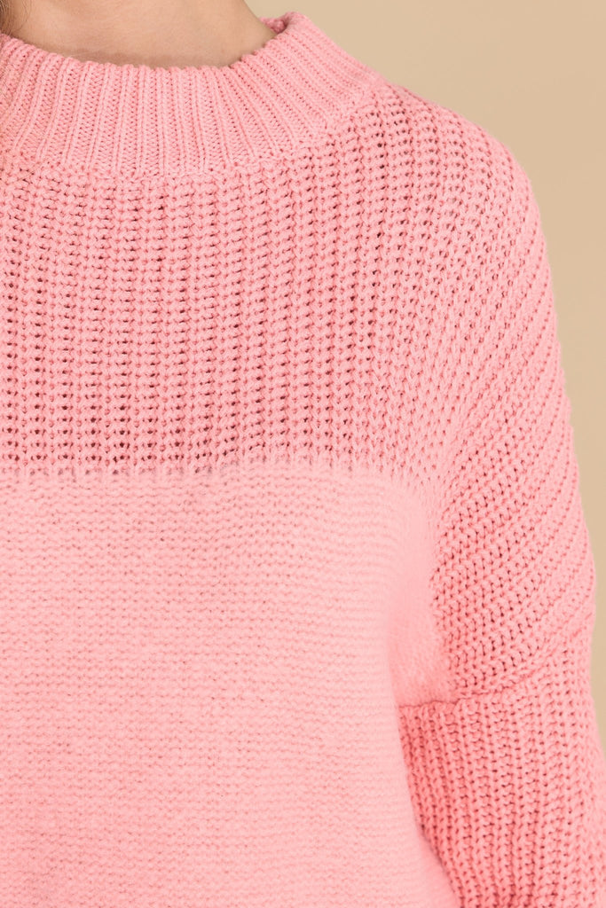 Homebody At Heart Light Pink Sweater