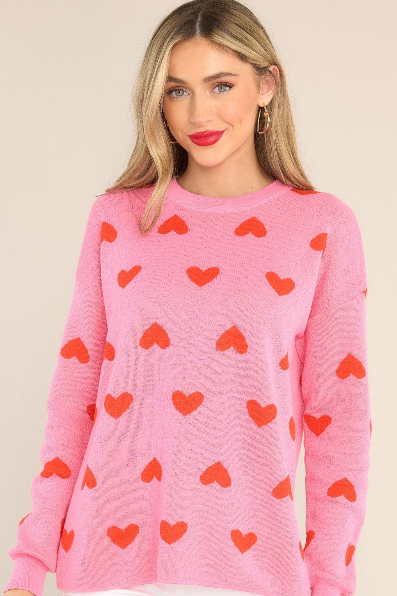 Women's Heart Crew Lightweight Sweater's