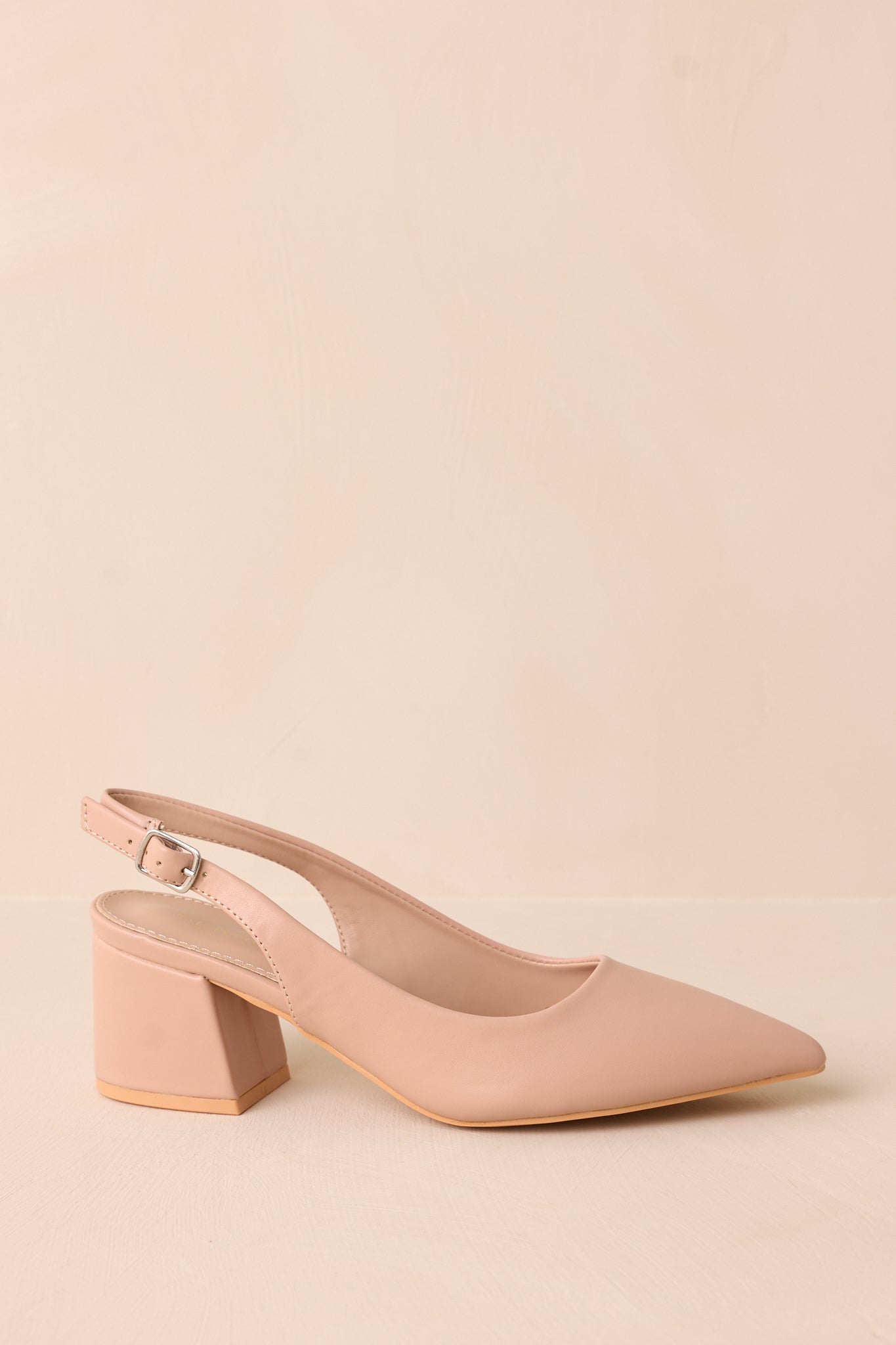 Life In A Flash Beige Sling Back Heels