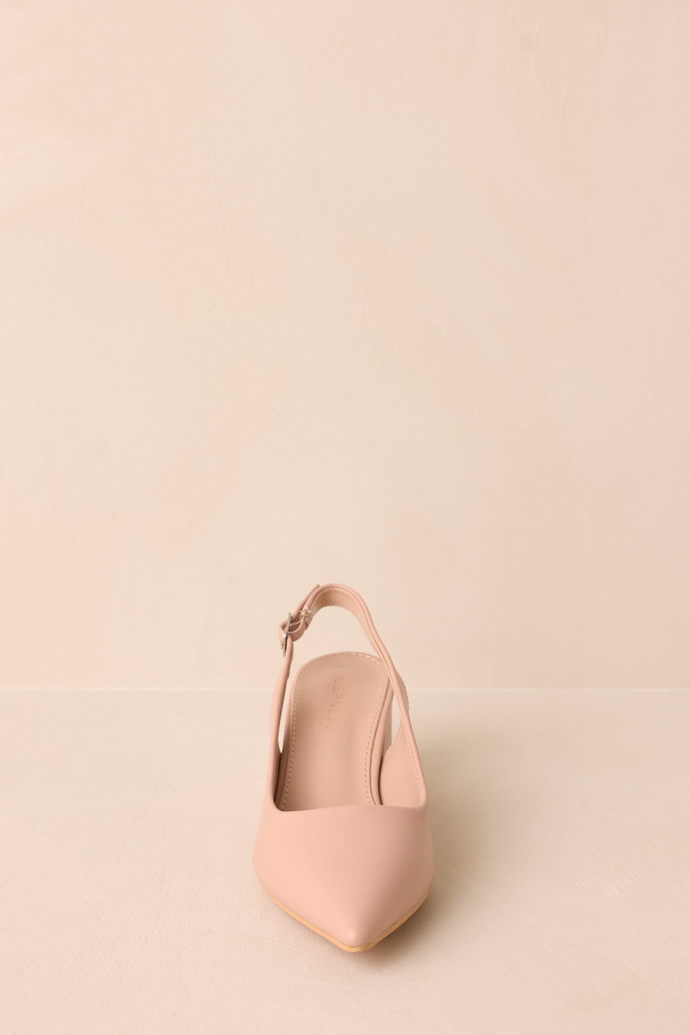 Life In A Flash Beige Sling Back Heels