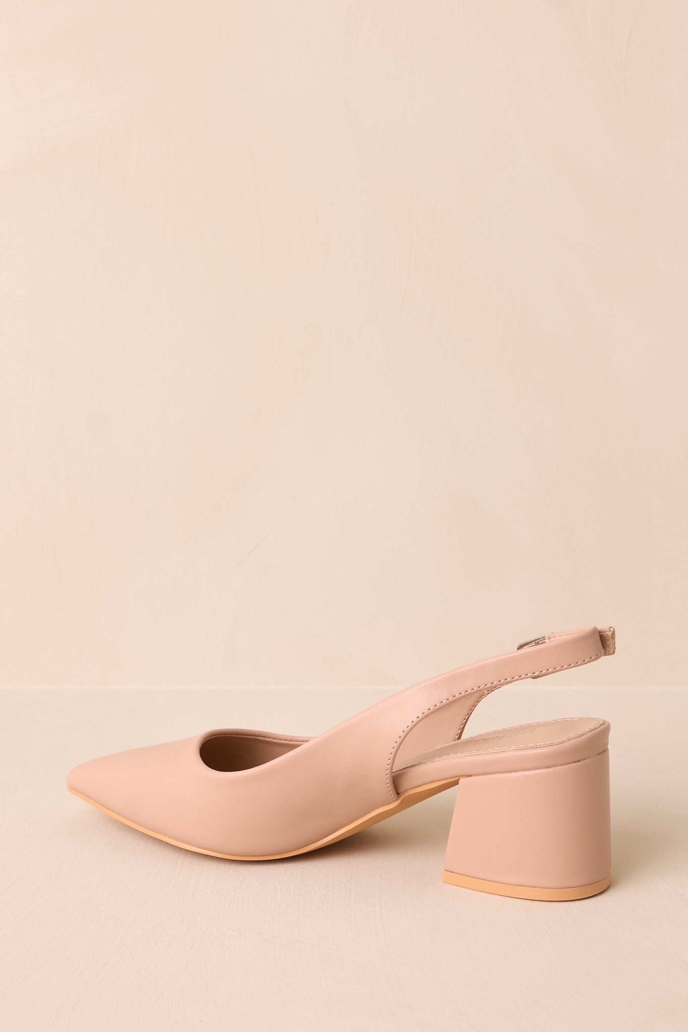 Life In A Flash Beige Sling Back Heels