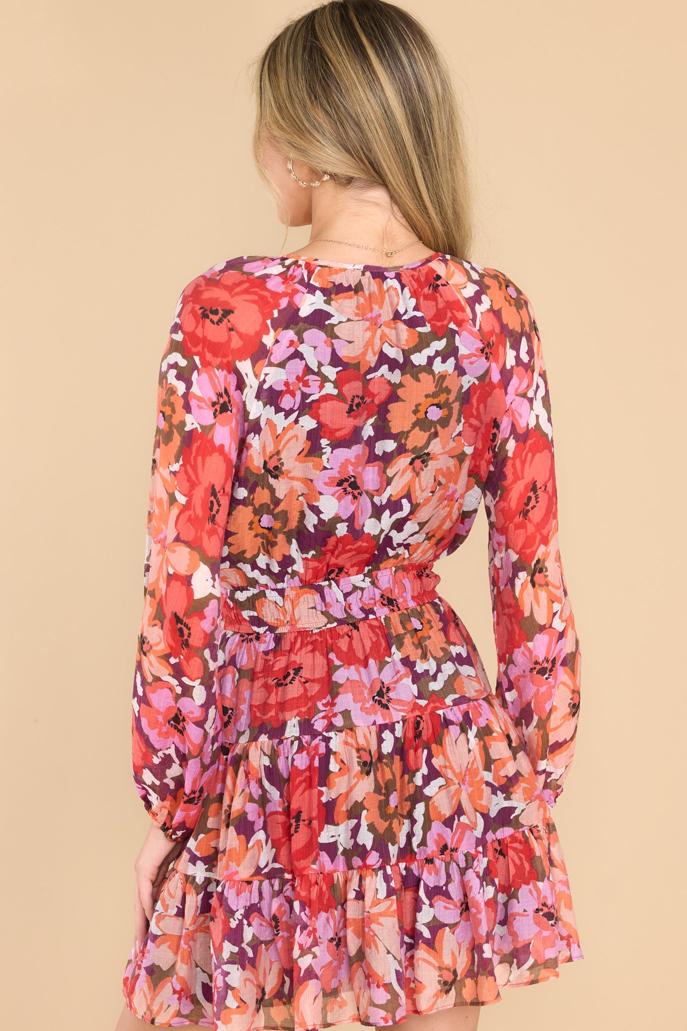 Zanita Mini Dress in Bright Floral - All Dresses | Red Dress