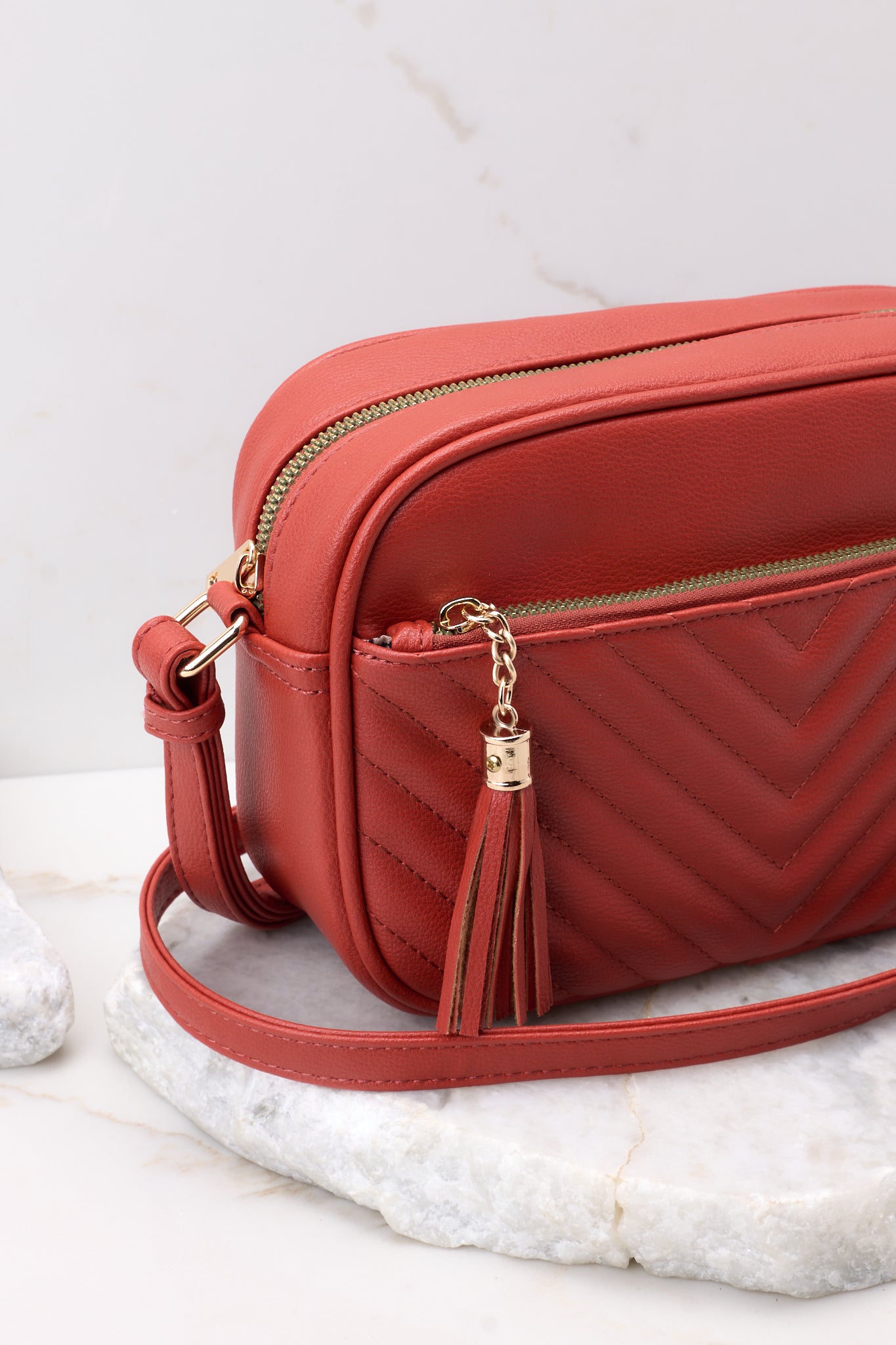 Adorable Essential Terracotta Bag - All Handbags | Red Dress