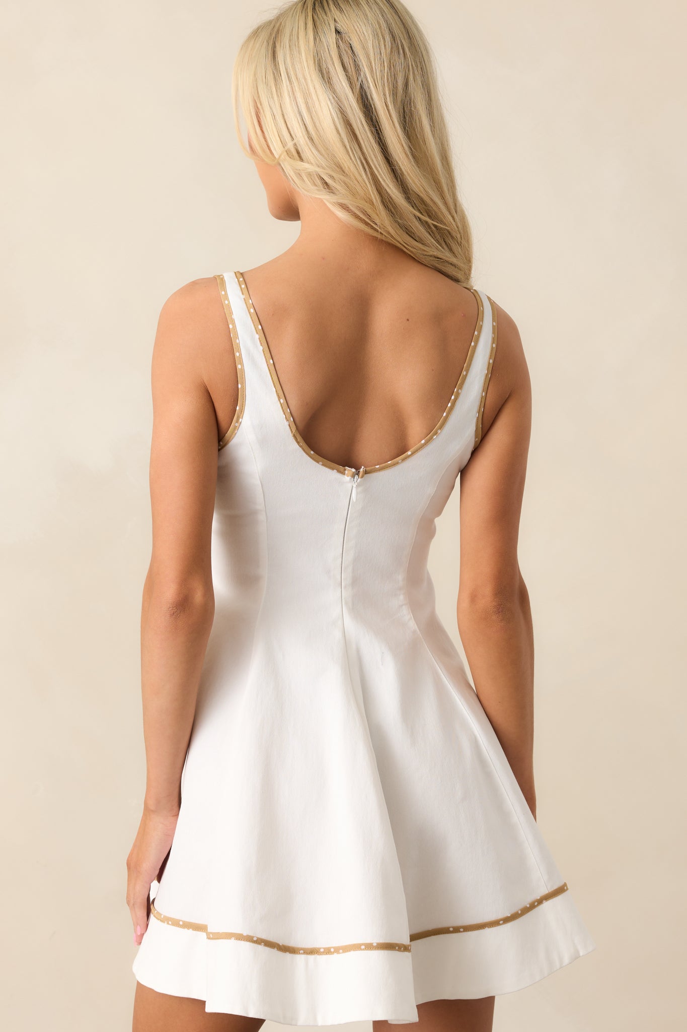 Seashore Soiree Ivory Mini Dress