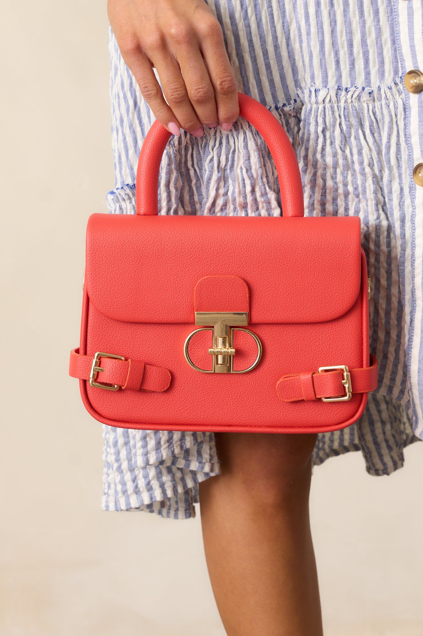 Time To Shop Burnt Orange Handbag