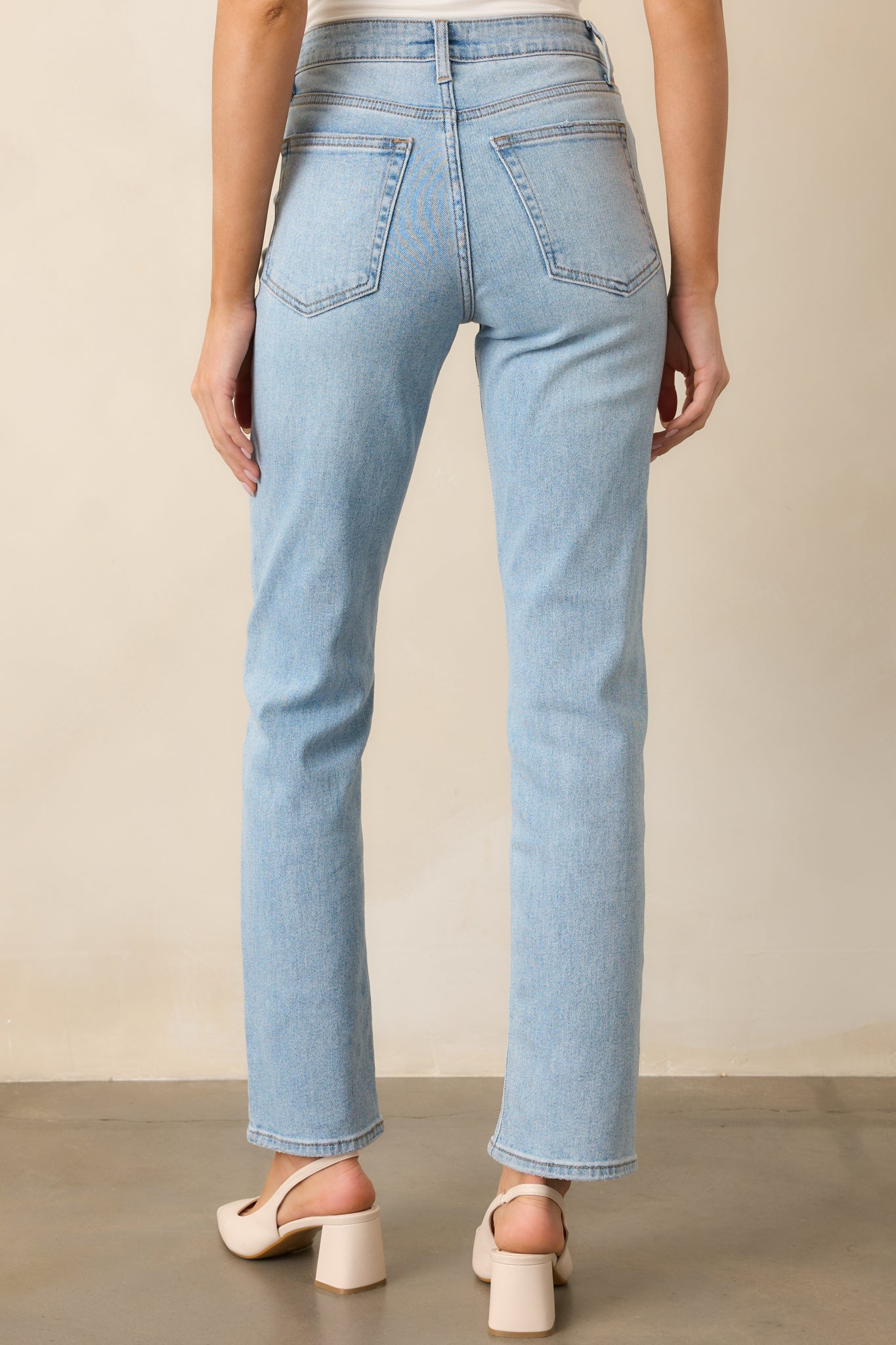 Dusk Enchantment Light Wash Straight Leg Jeans