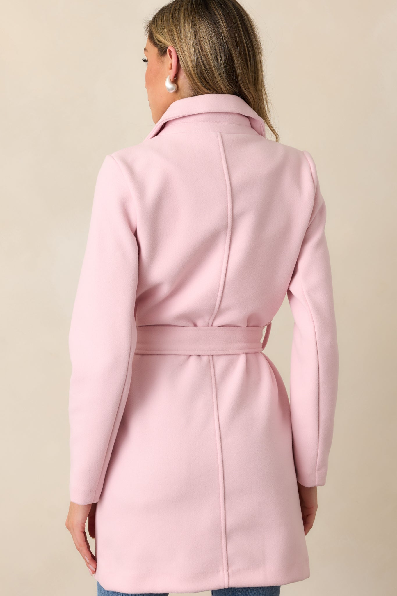 A Walk Through The City Light Pink Coat