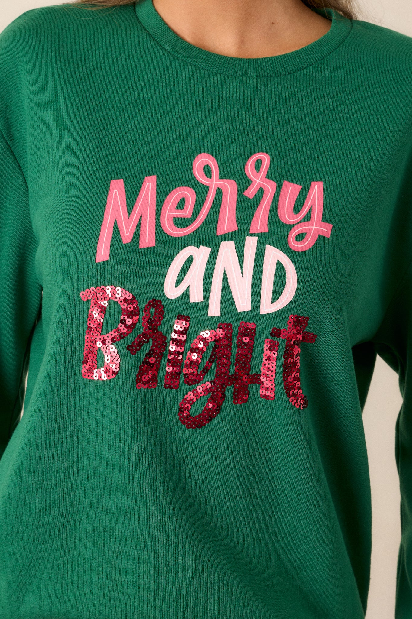 Merry Moments Green Sweatshirt