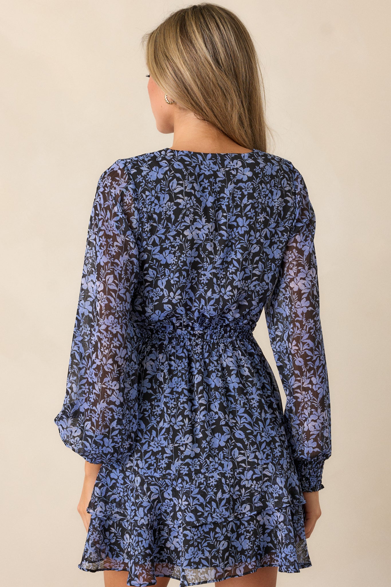 MINKPINK Lucinda Midnight Blue Floral Mini Dress