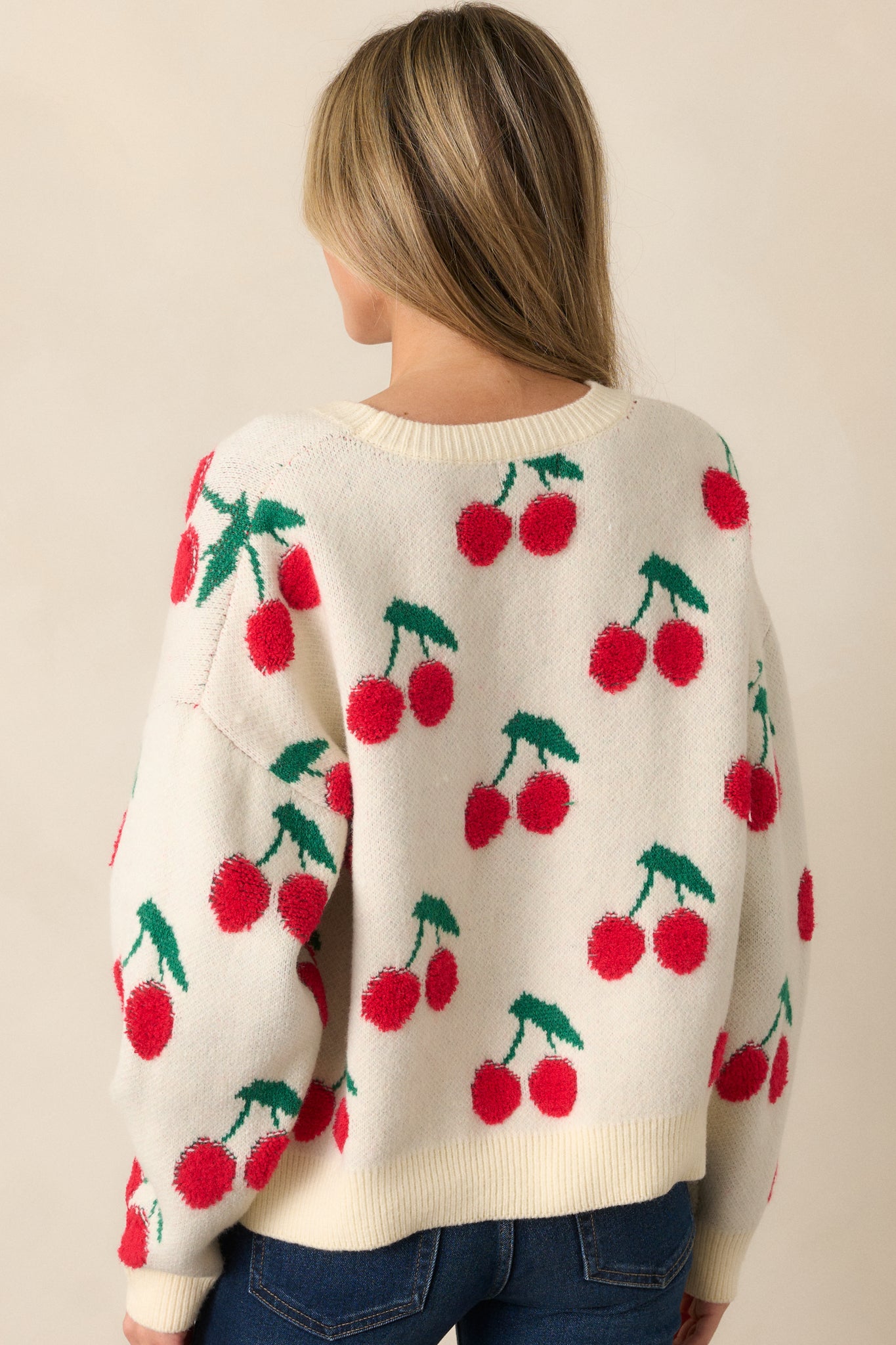 Cherry sweater online
