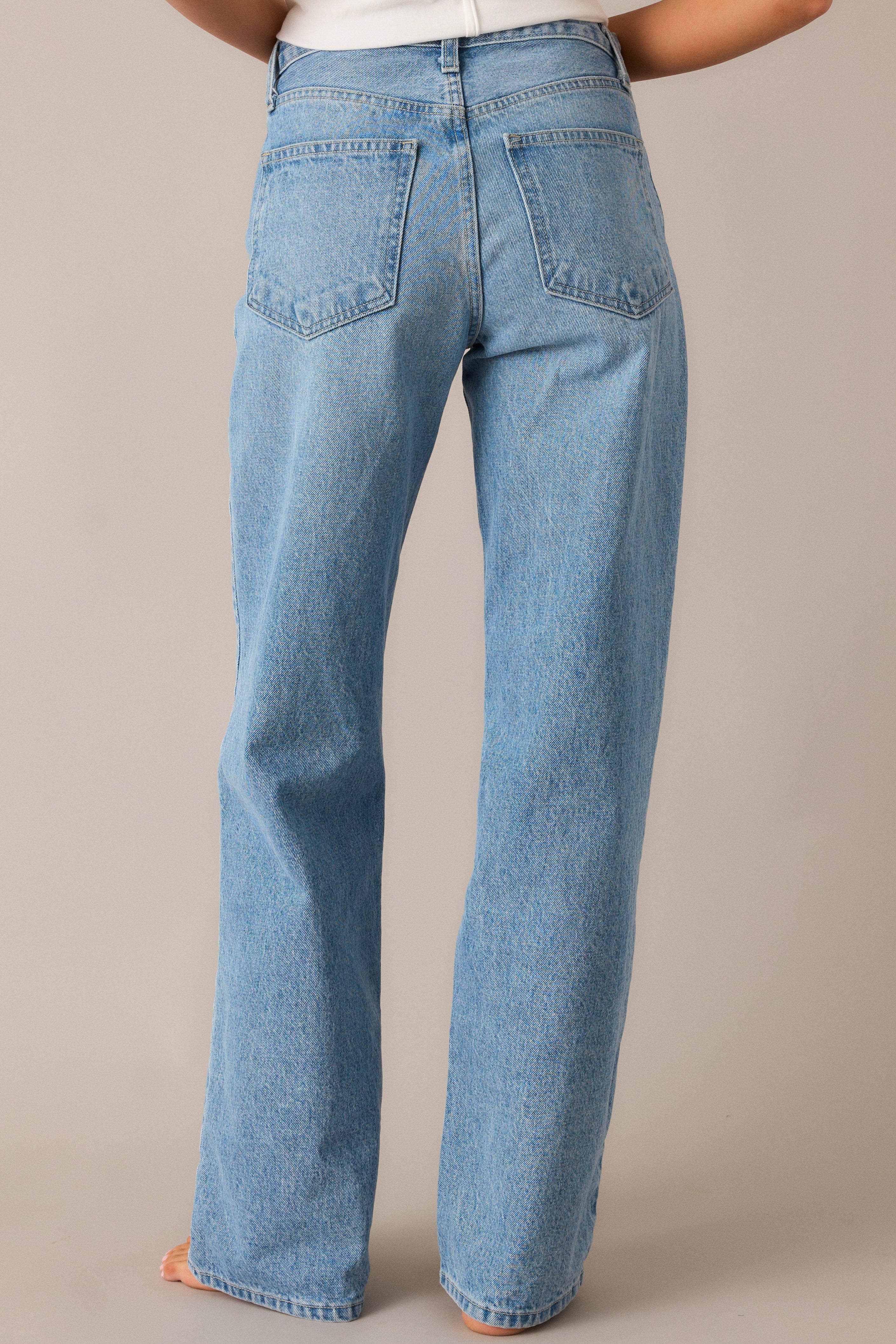 More Than Ever Light Wash Relaxed Straight Leg Jeans