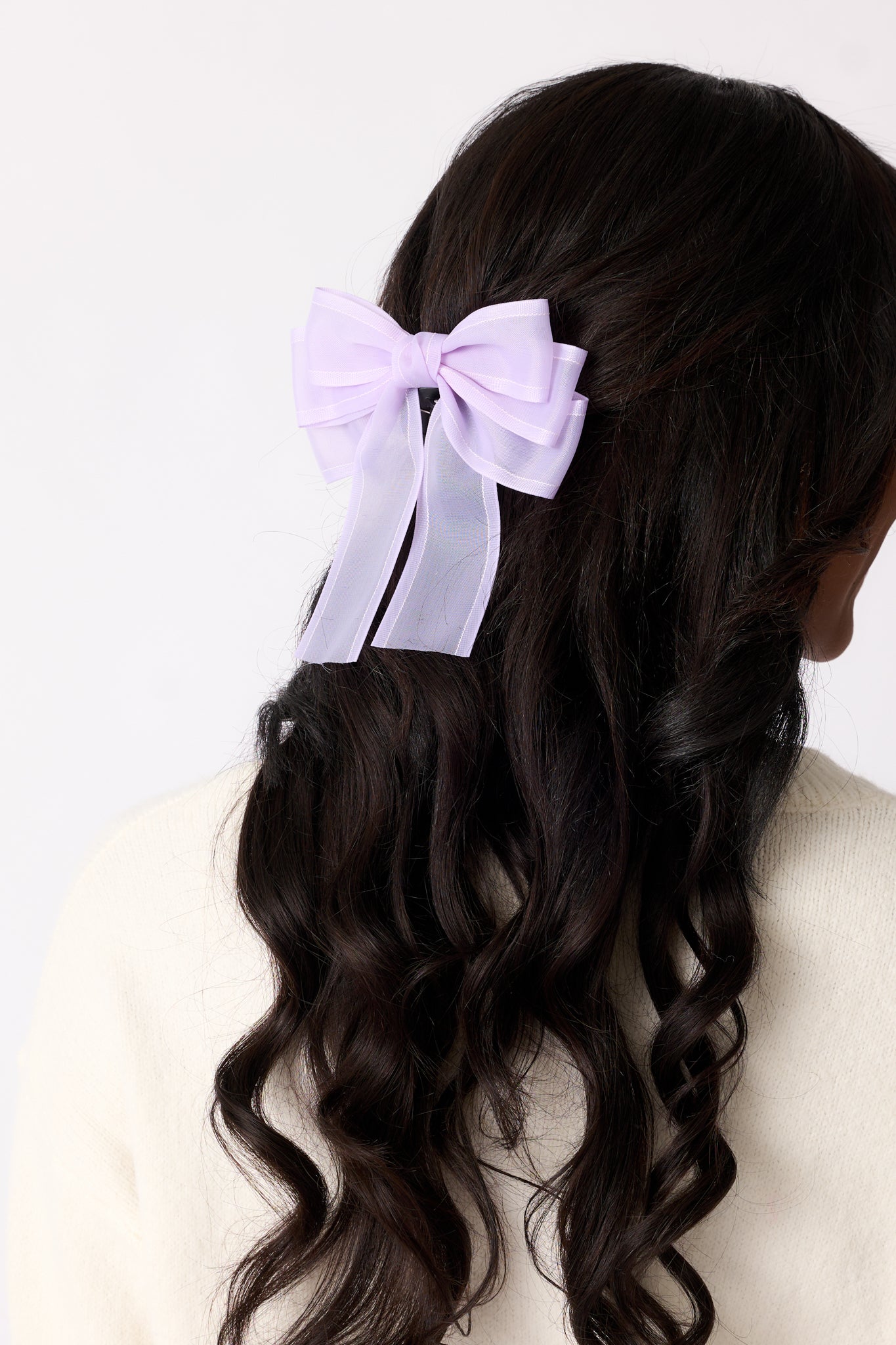 Delicate Dreams Lavender Clip In Bow