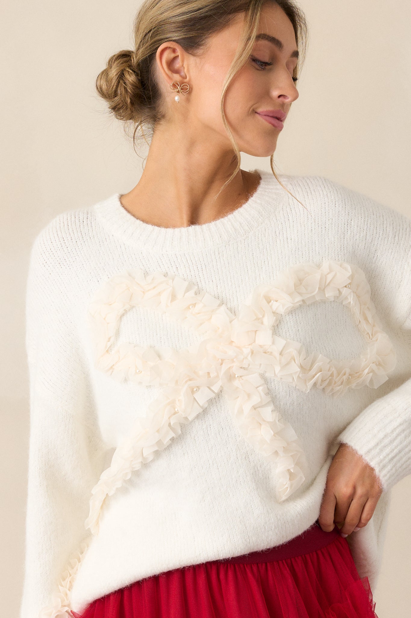 A Love So True Ivory Knit Sweater