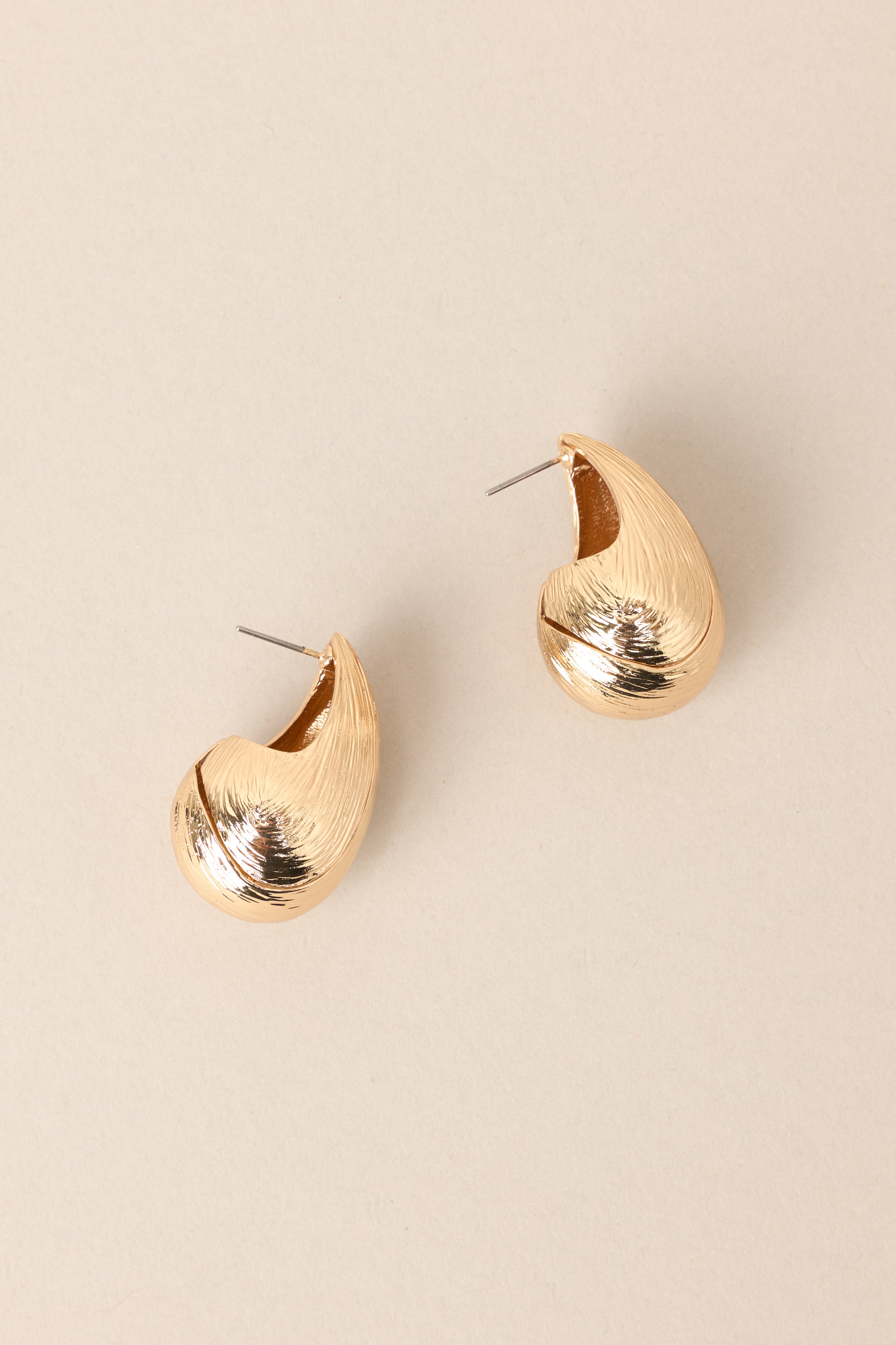 Sneak Around Gold Earrings