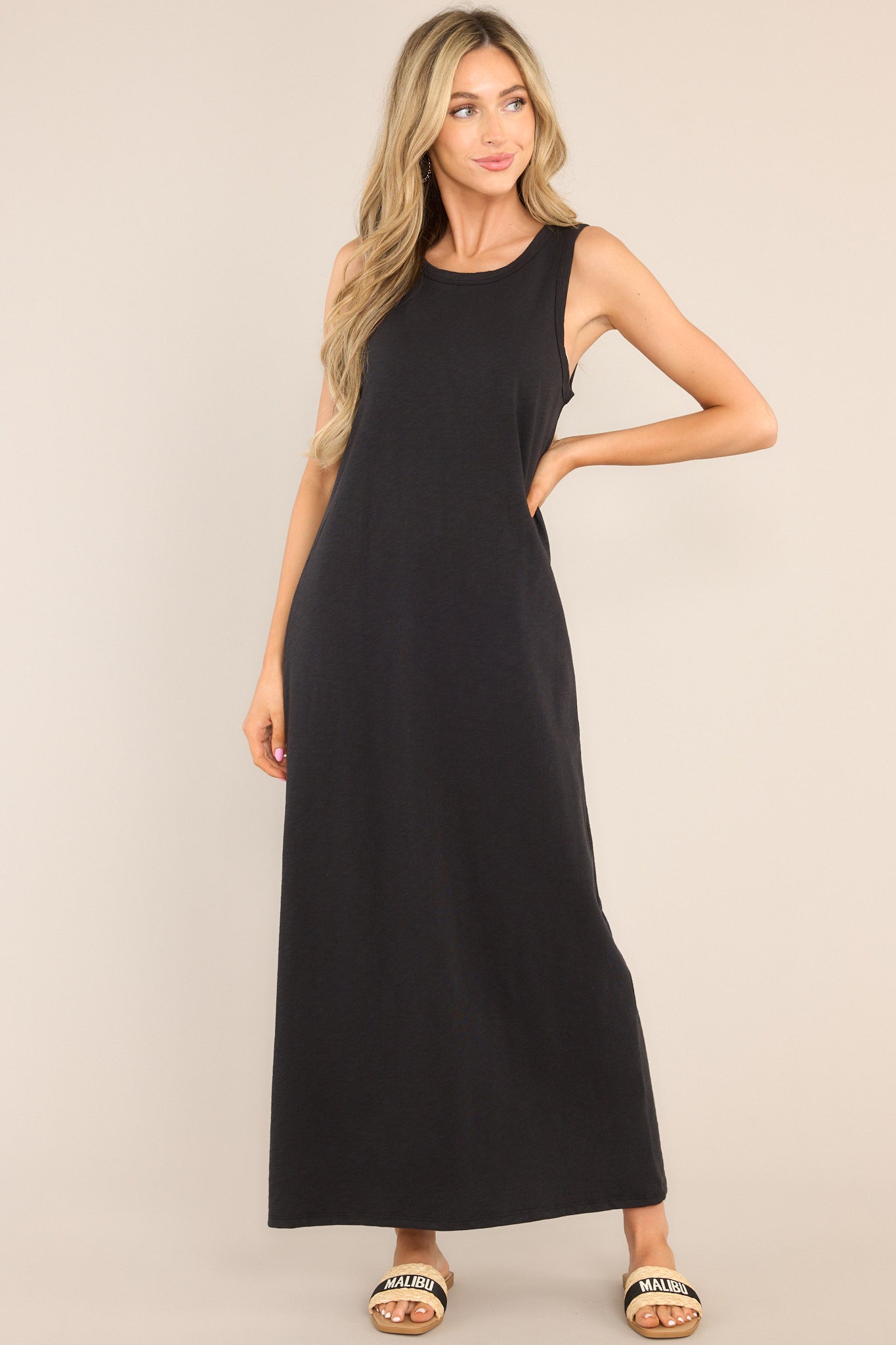 Z-Supply Mystic Midi Dress In Black | Red Dress