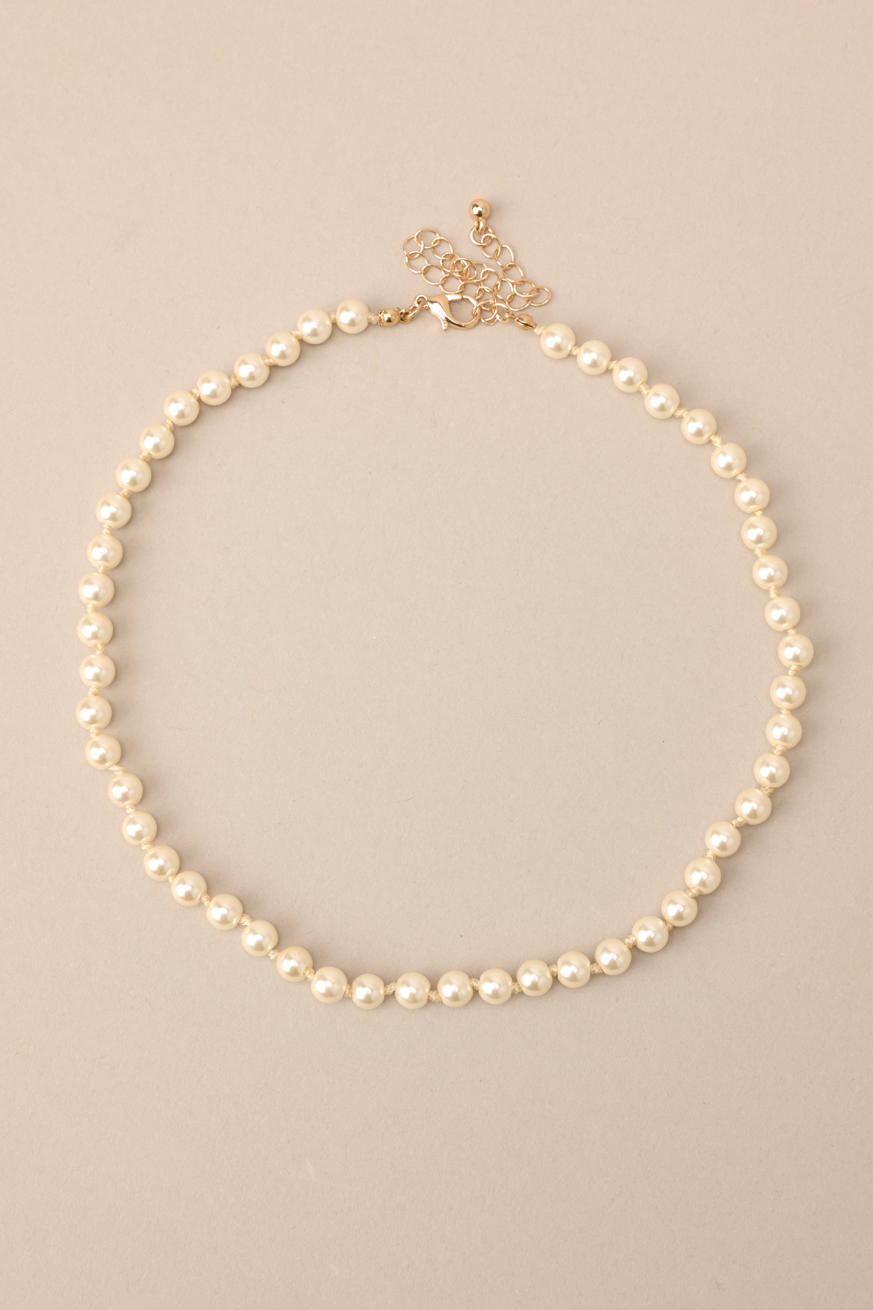 Simplicity Is Elegance Pearl Necklace