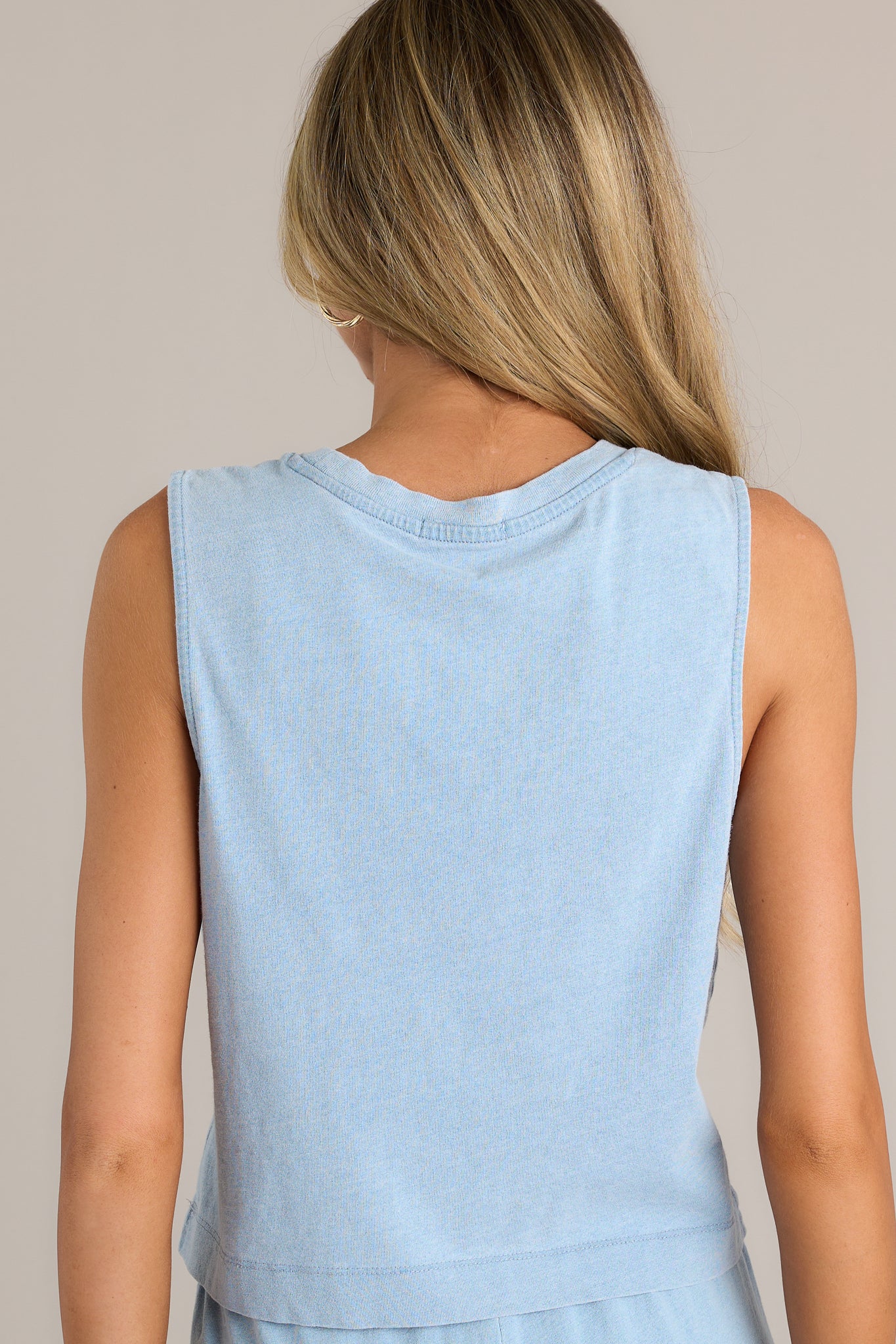 Z Supply Sloane Washed Indigo Jersey Muscle Tank