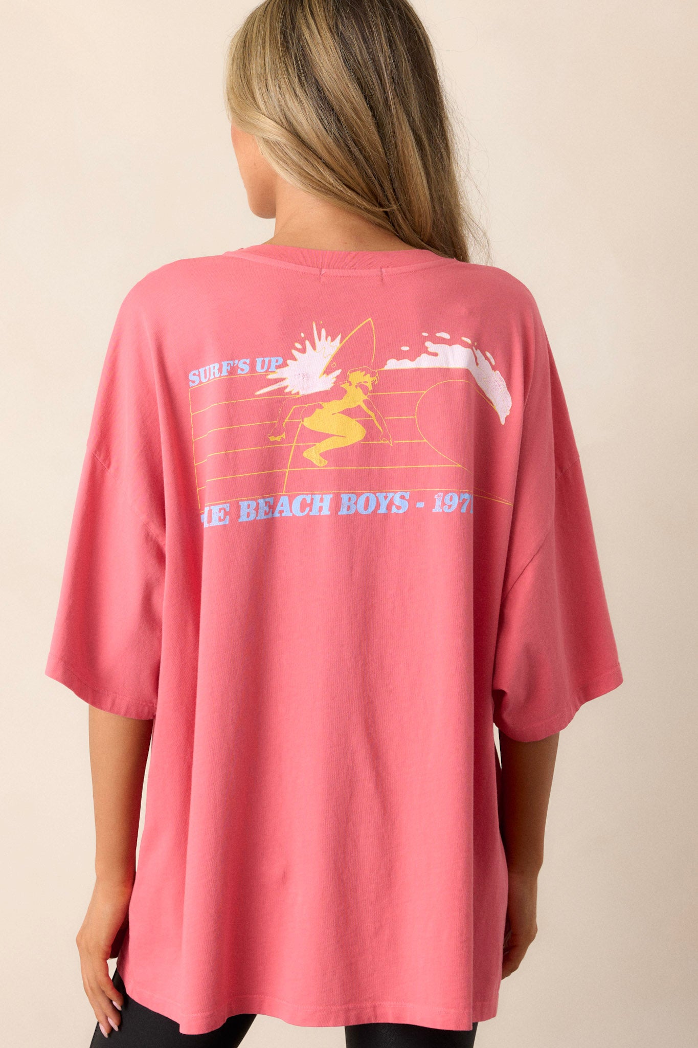 The Beach Boys Surfs Up 100% Cotton Rose Water OS Tee