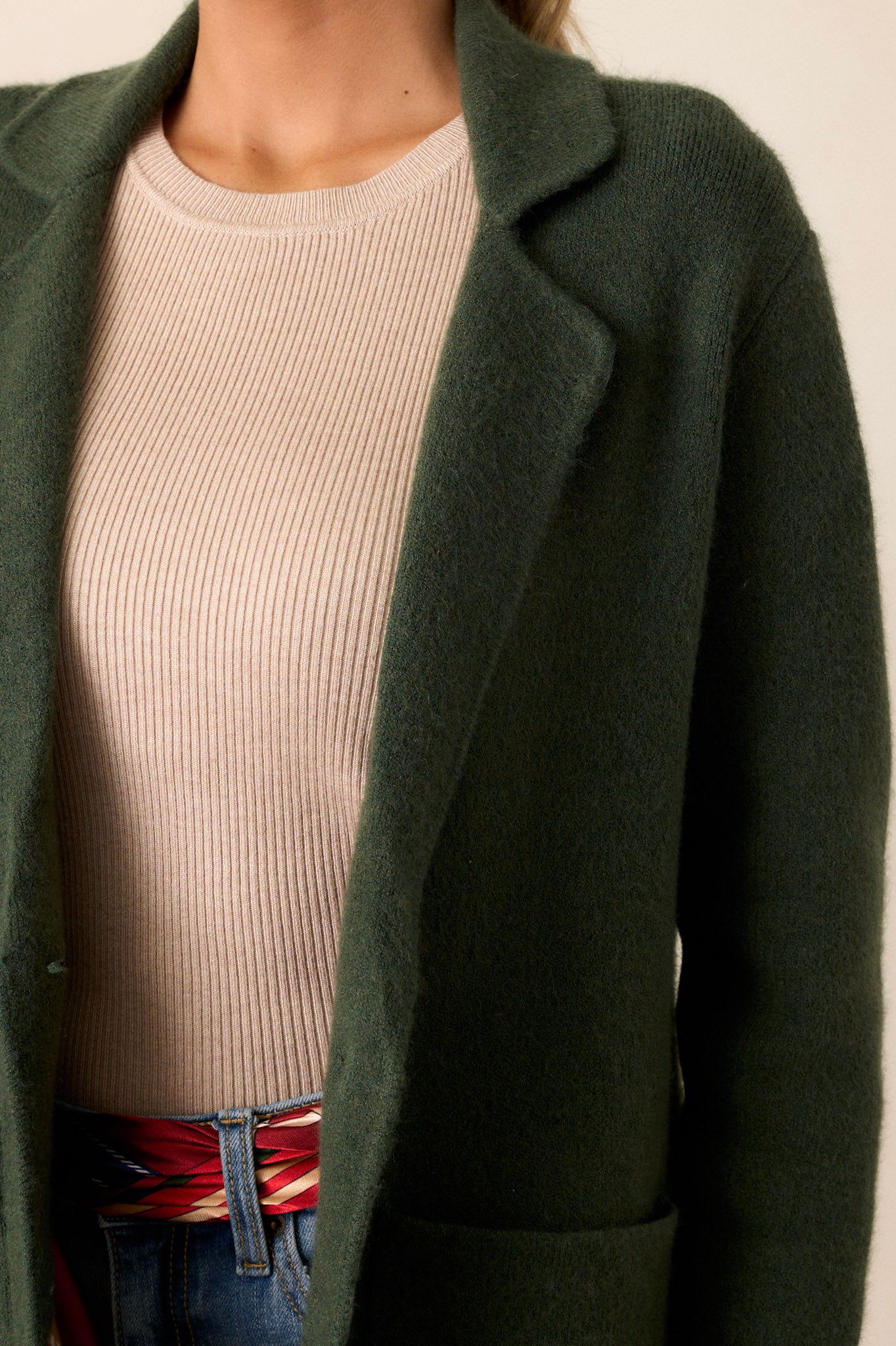 Emerald Dreams Hunter Green Cardigan