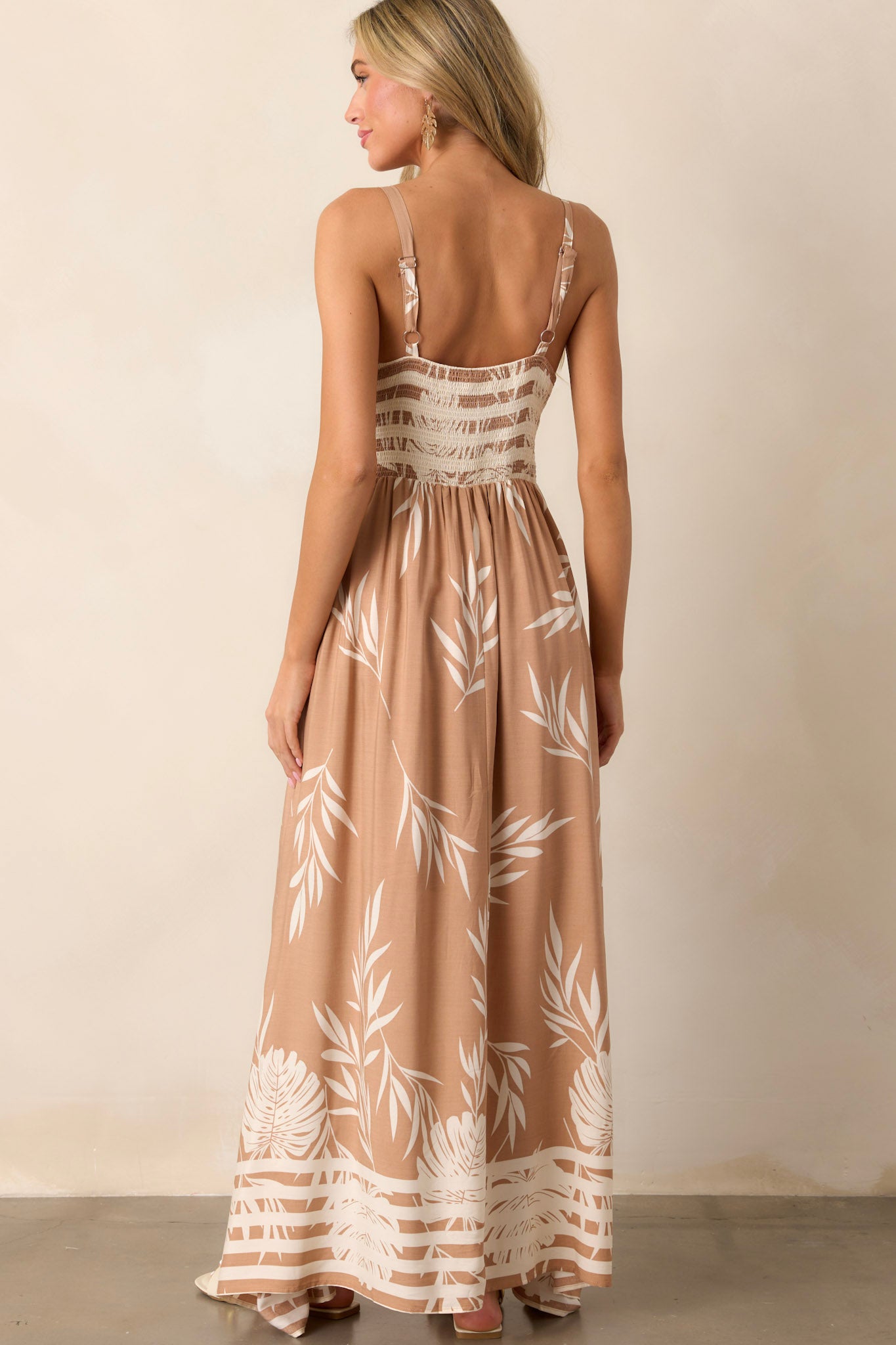 Tan bohemian dress discount
