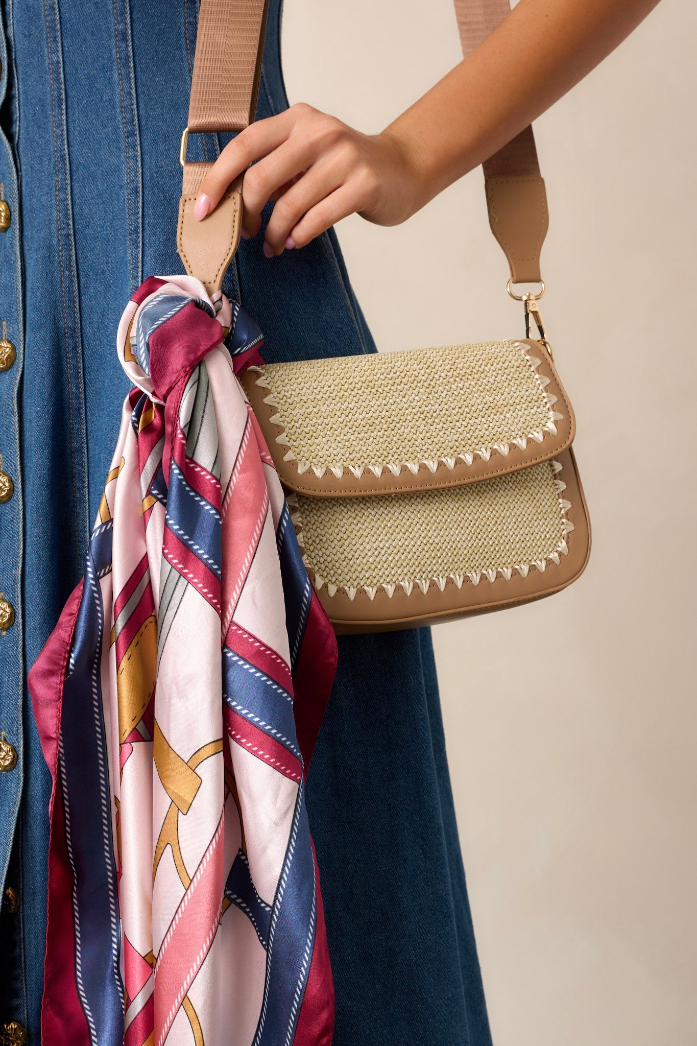 A Breezy Day Magenta Multi Print Scarf