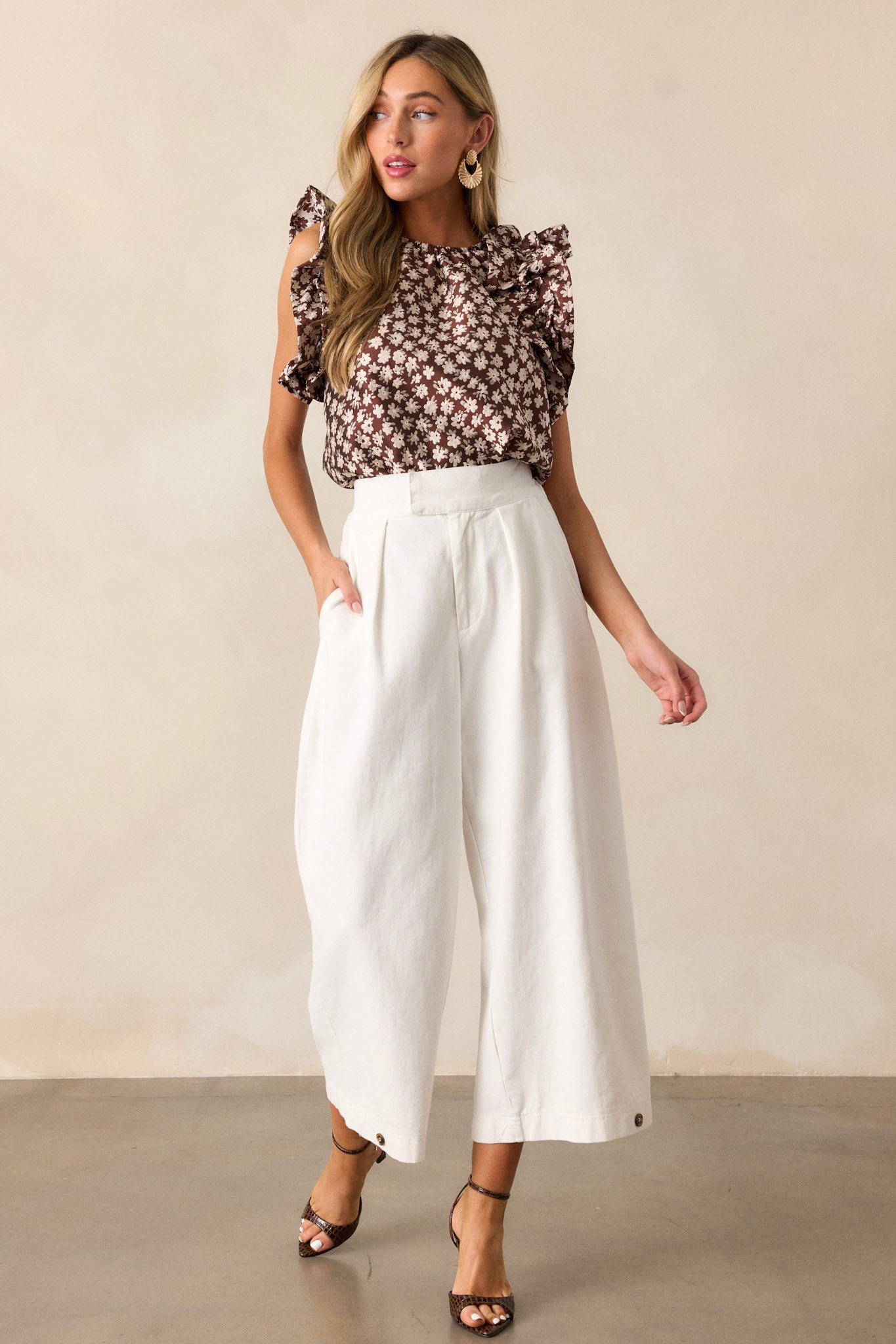 Coastal Comfort 100% Cotton Ivory Pants