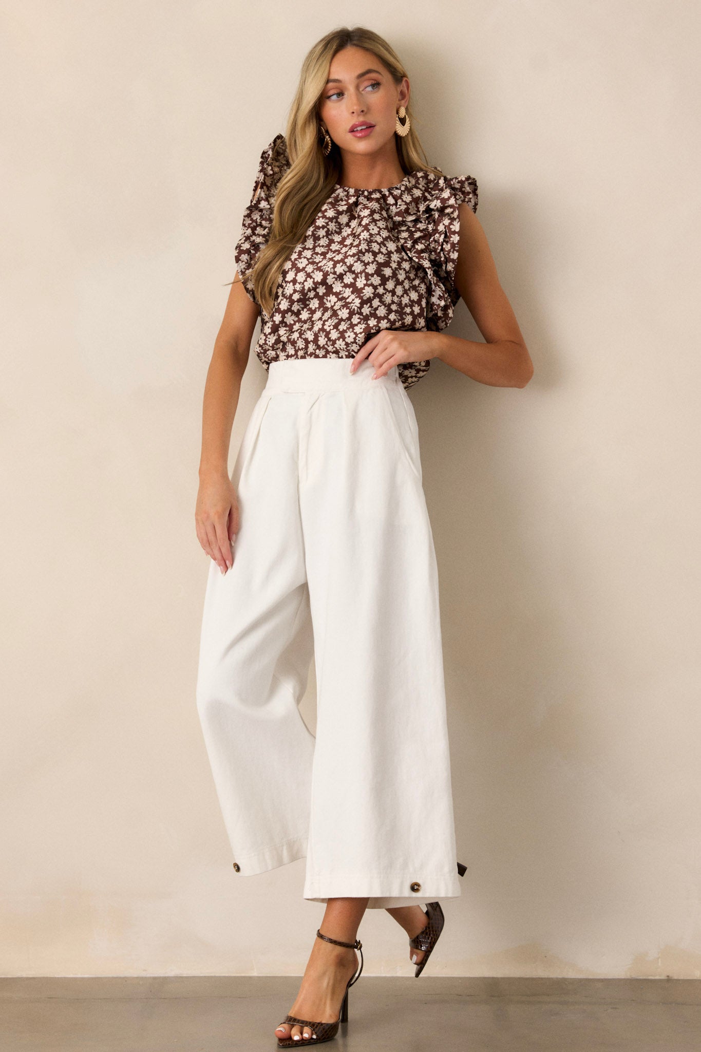 Coastal Comfort 100% Cotton Ivory Pants