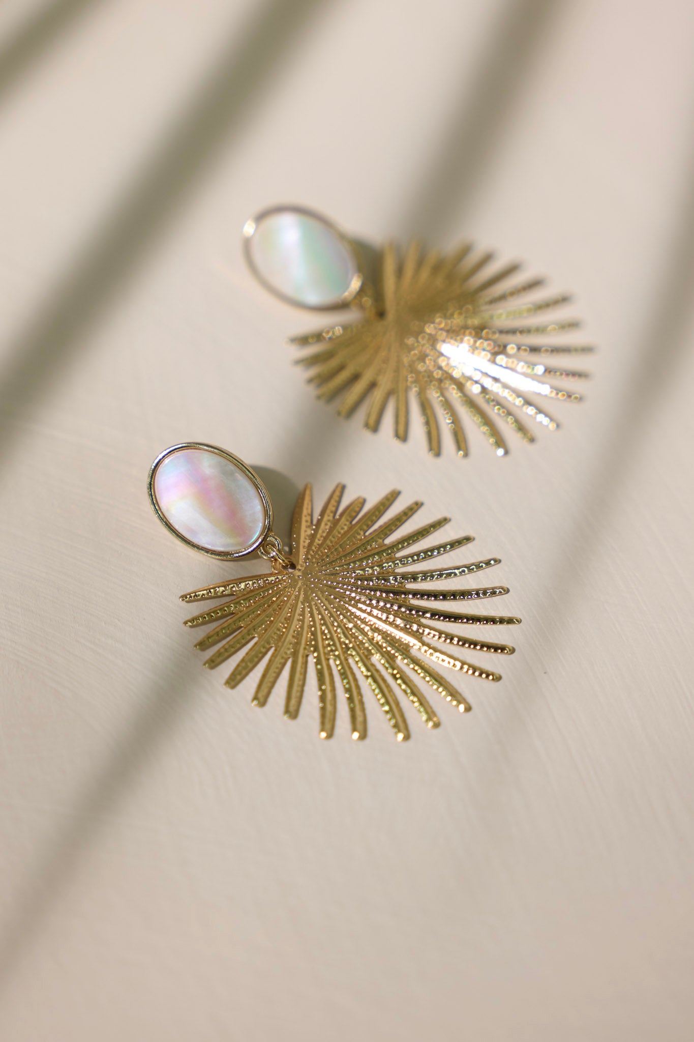 Iridescent Dream Opalescent Gold Earrings