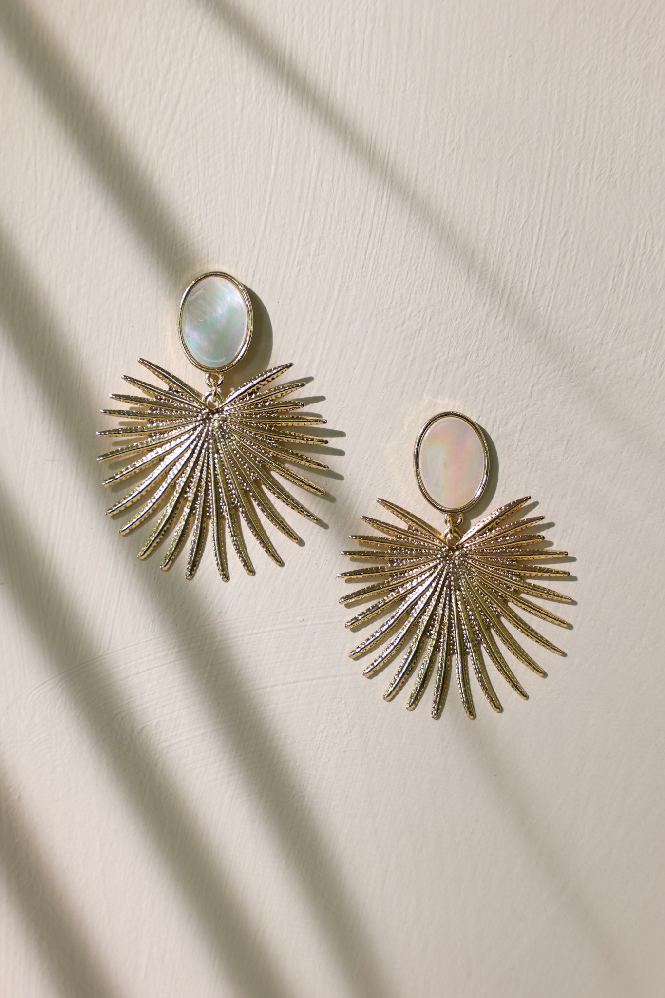 Iridescent Dream Opalescent Gold Earrings