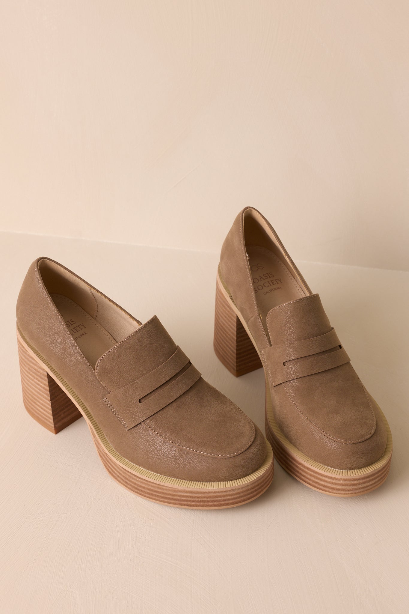 Like What I Like Mocha Platform Loafer