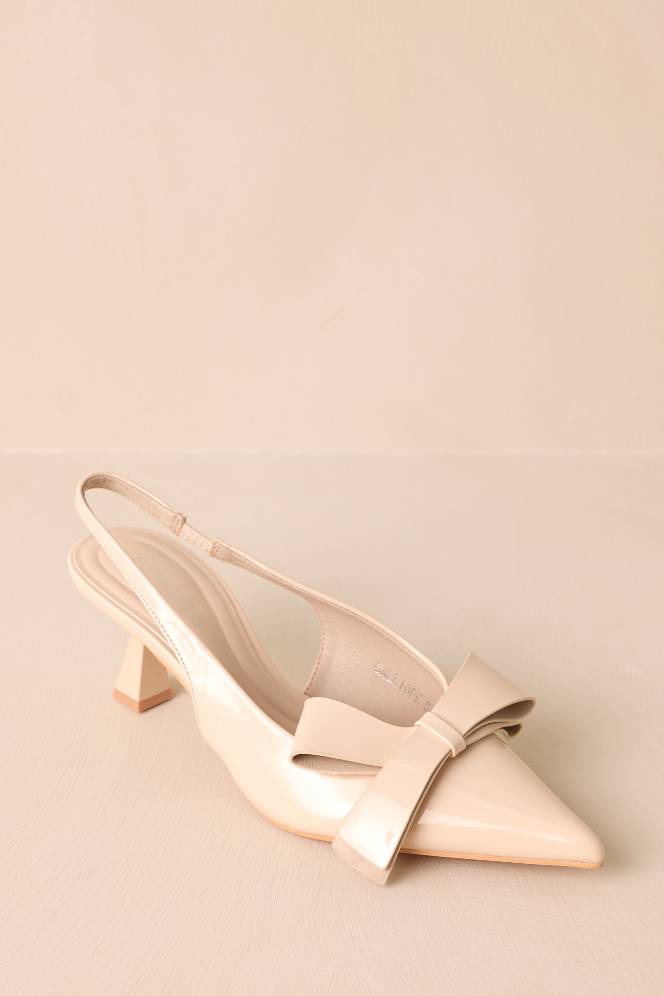 Dreamy Gleam Ivory Slingback Kitten Heels (RESTOCK SEPTEMBER)