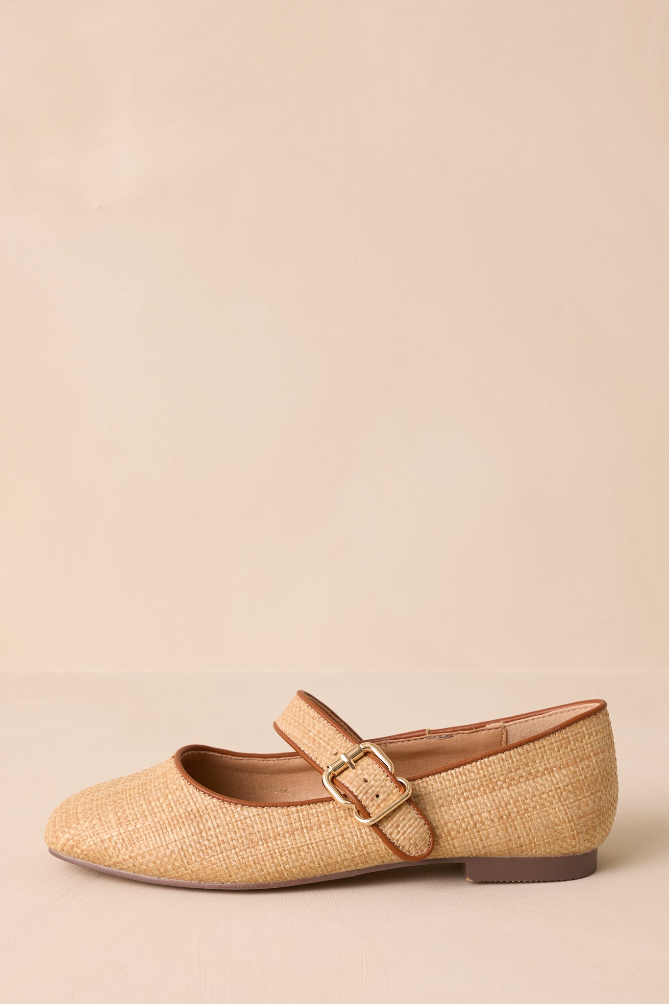 Sweet Thoughts Natural Mary Jane Flats (RESTOCK SEPTEMBER)