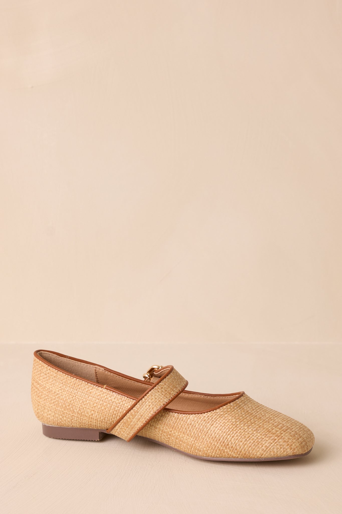 Sweet Thoughts Natural Mary Jane Flats (RESTOCK SEPTEMBER)